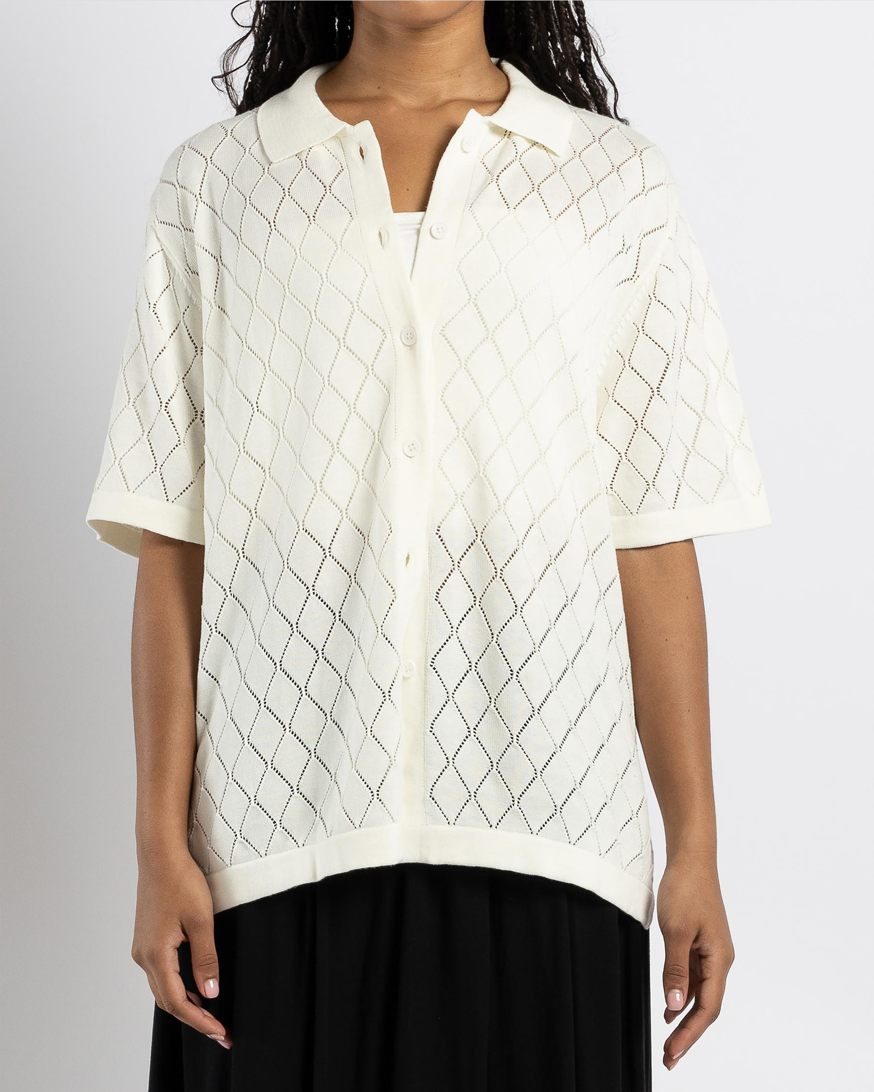 Bondi Crochet Short Sleeve Shirt