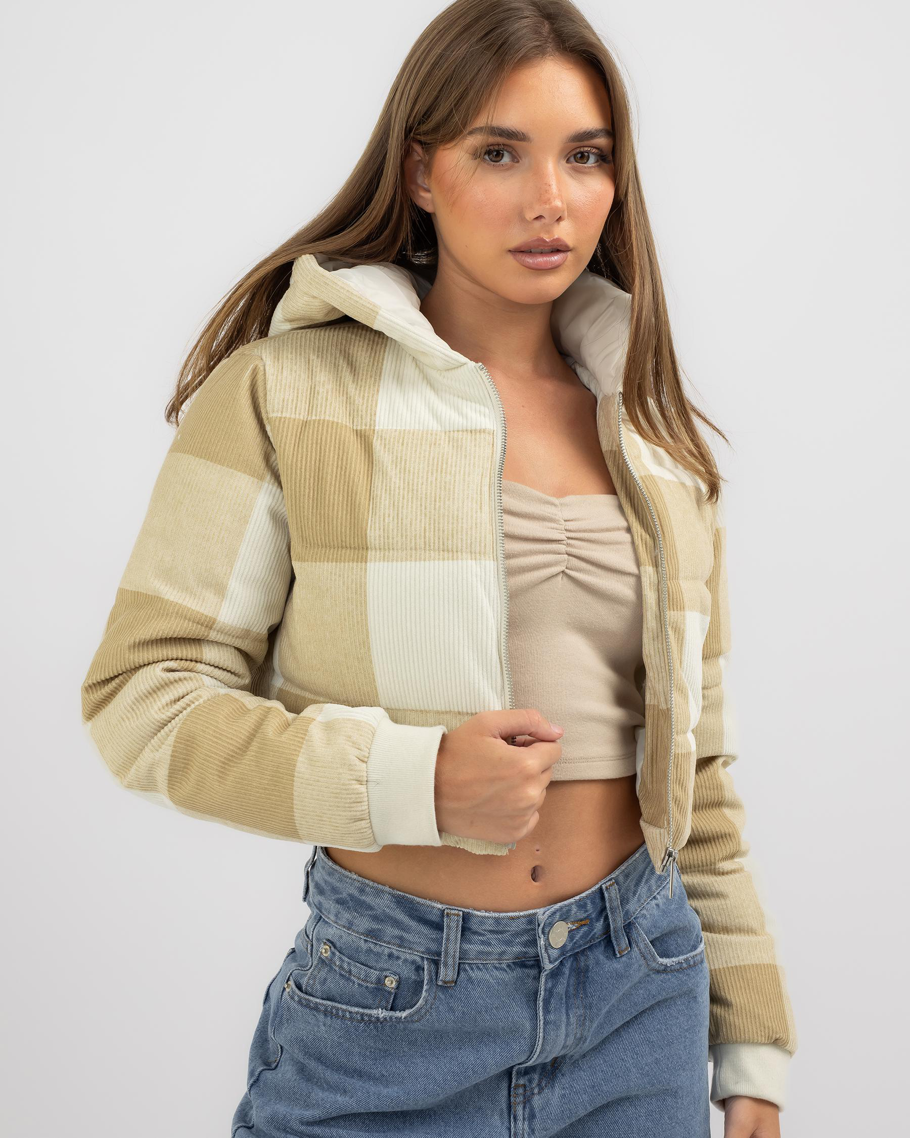 Fez Hooded Cord Jacket