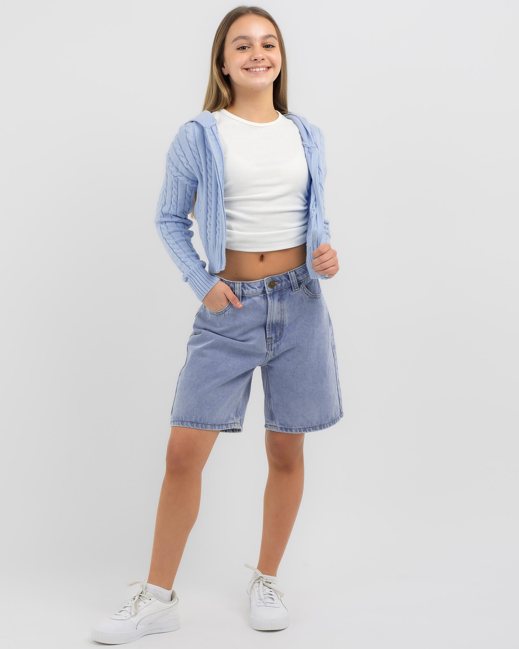 Bailee Hooded Cable Knit Jumper