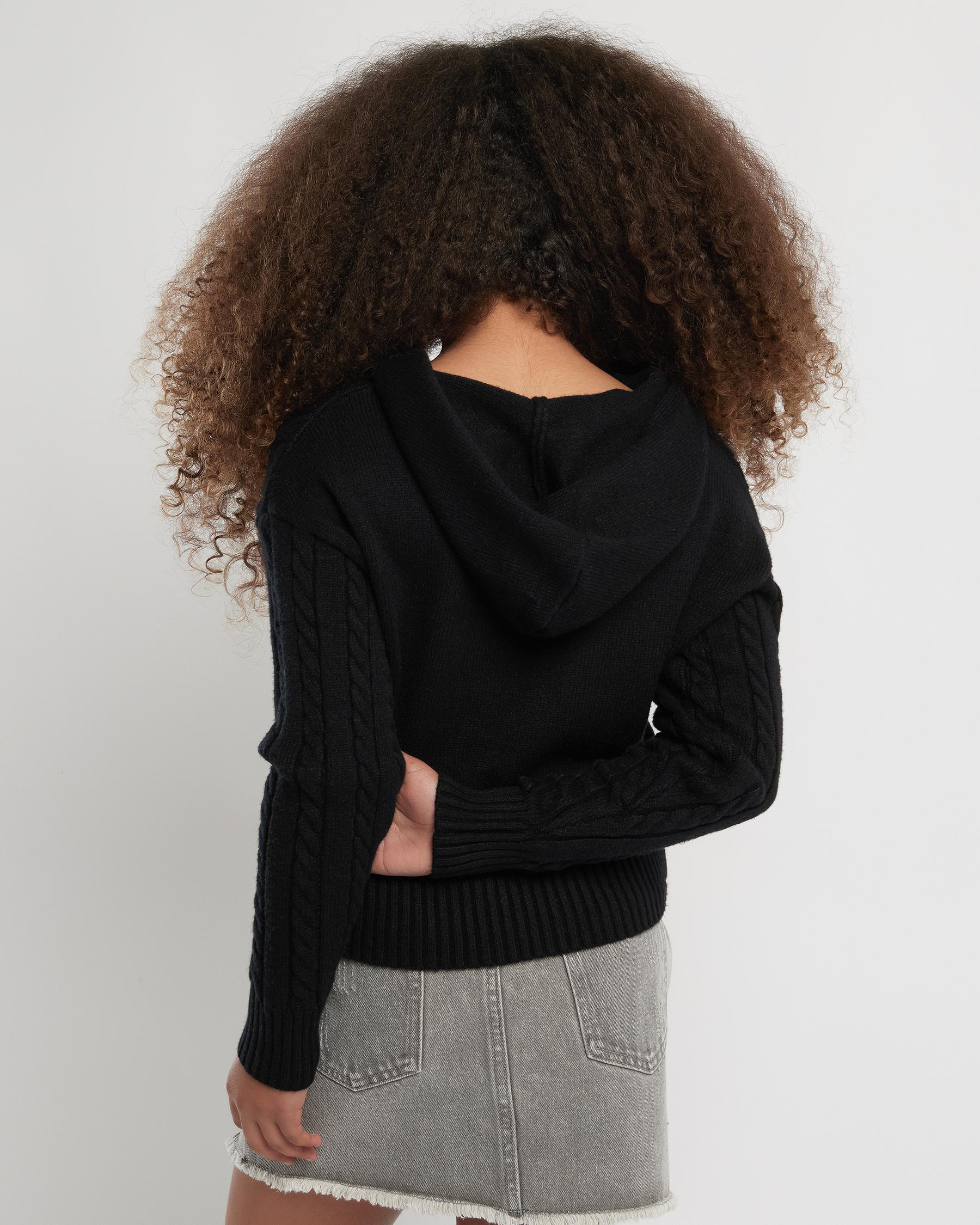 Bailee Hooded Cable Knit Jumper