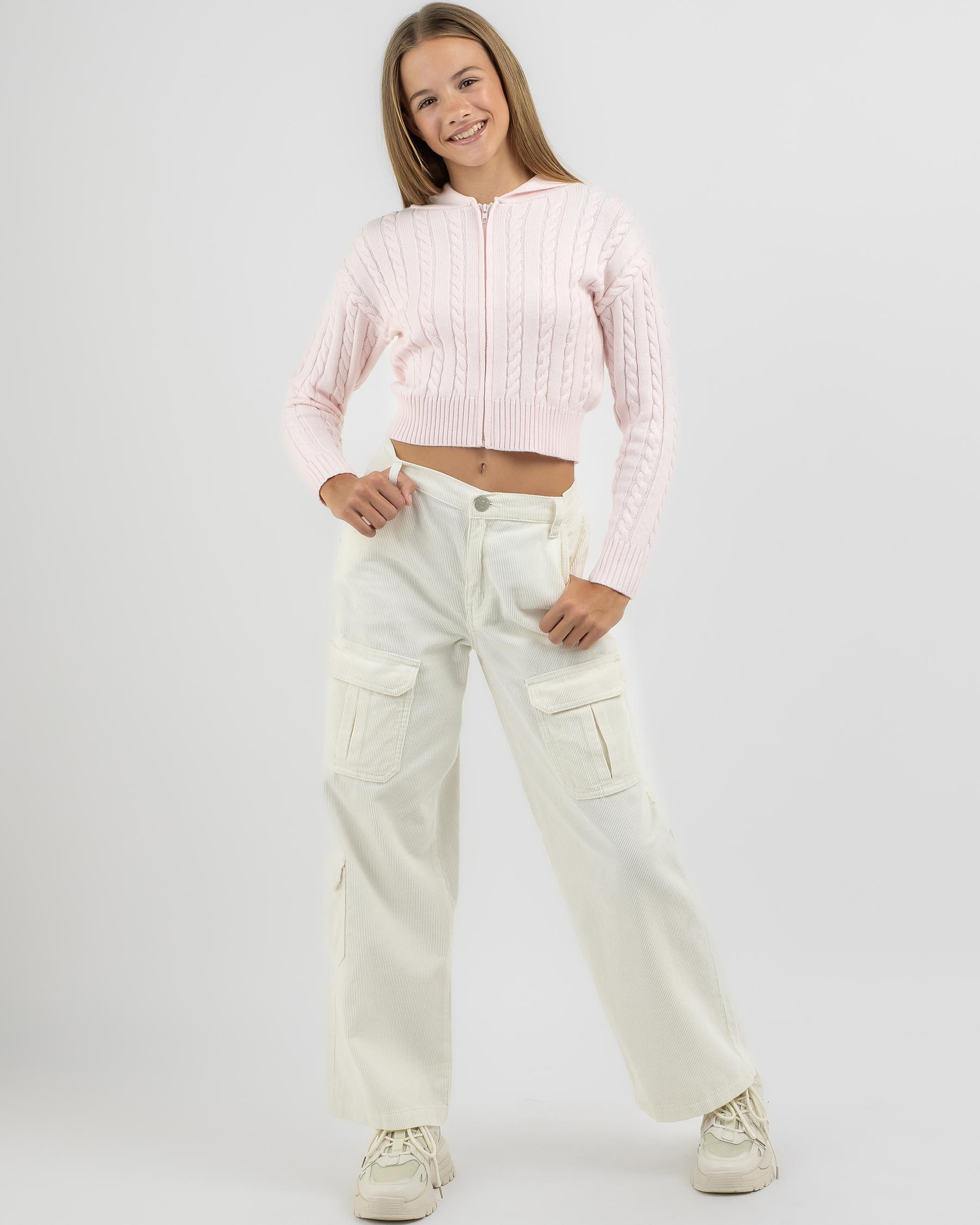 Bailee Hooded Cable Knit Jumper