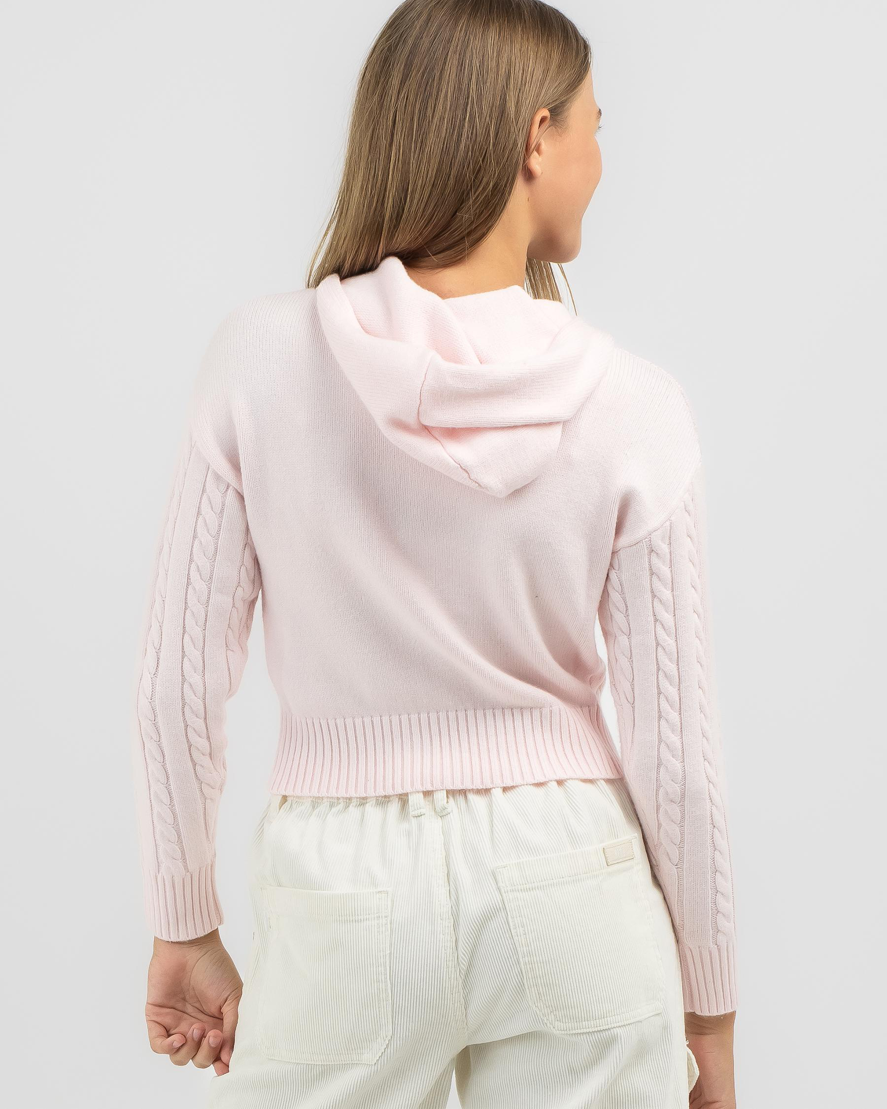 Bailee Hooded Cable Knit Jumper