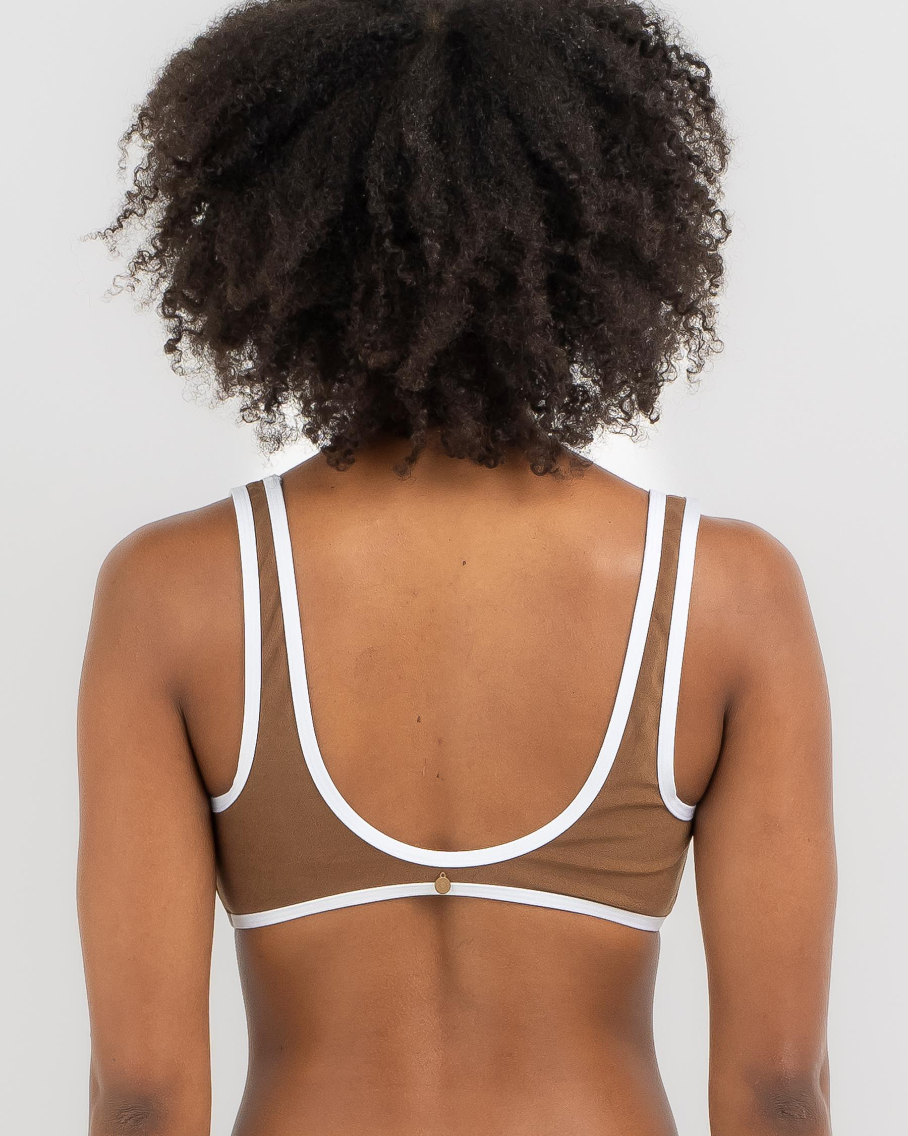 Terry Surf Crop Bikini Top