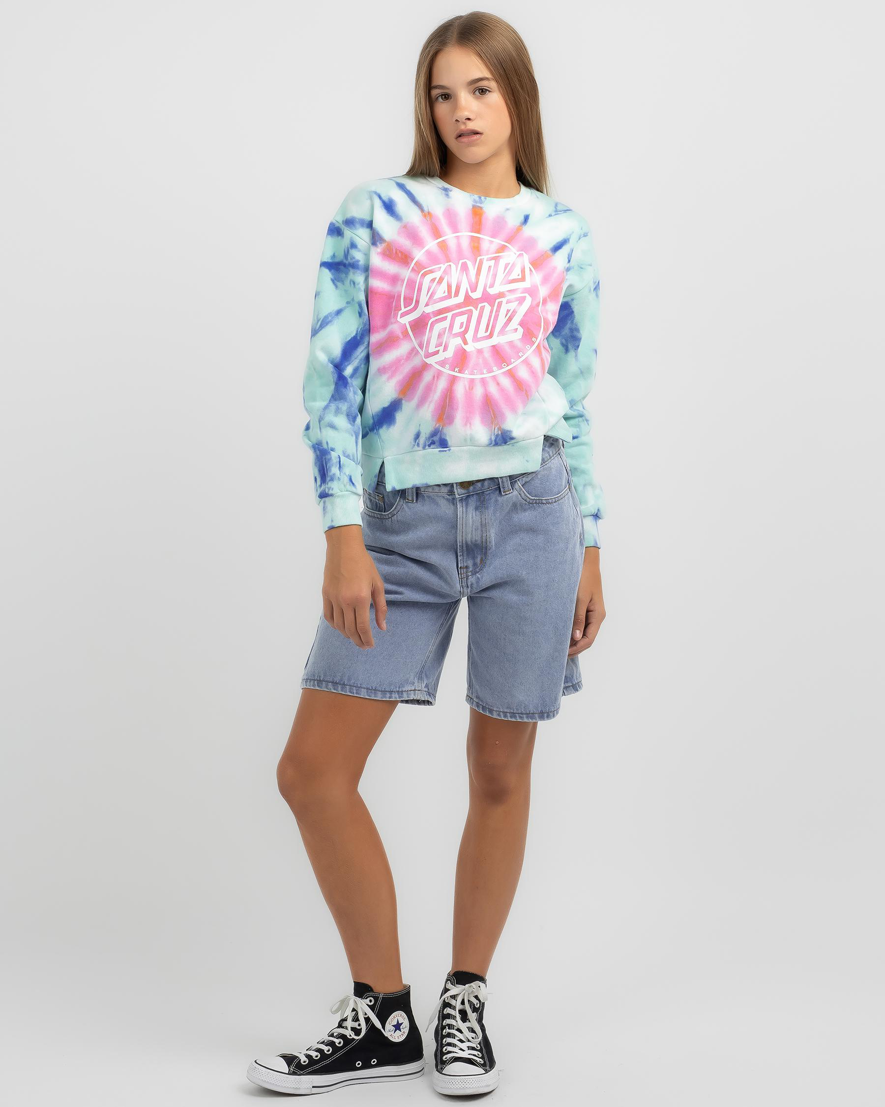Opus Dot Front Tie Dye Sweater