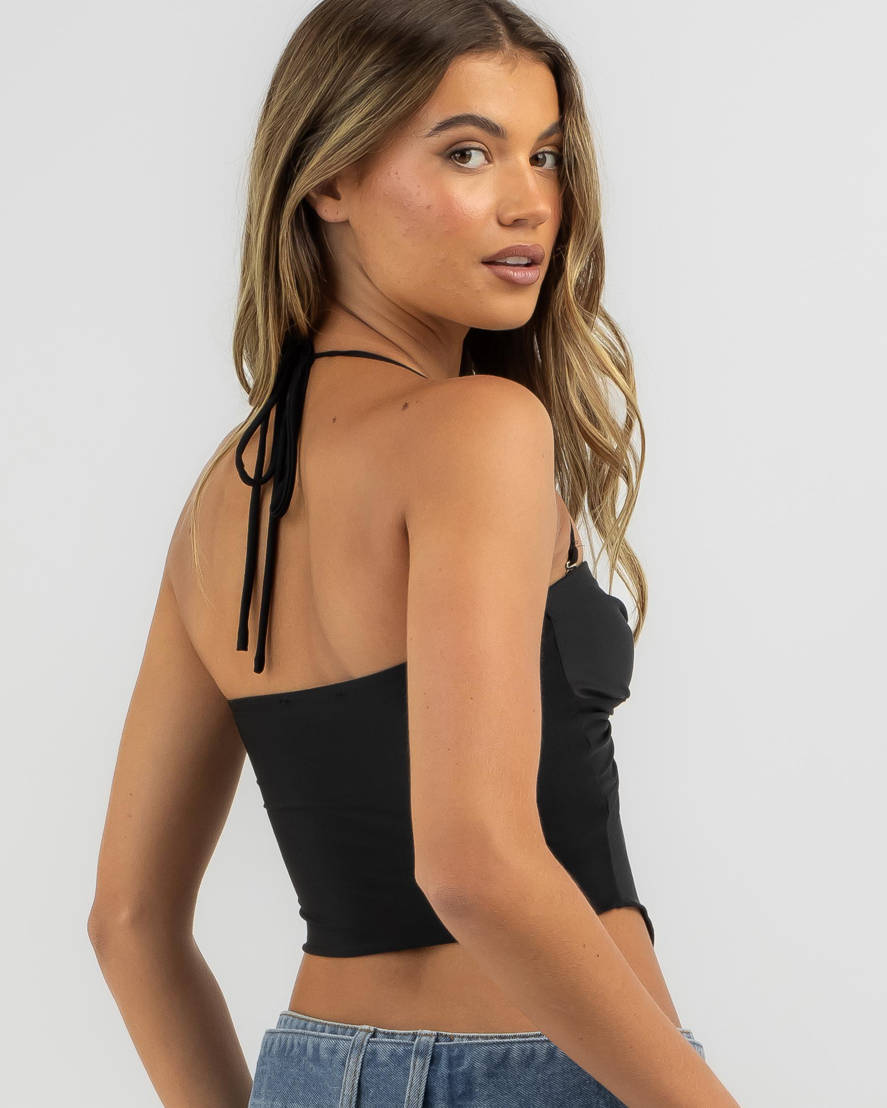 Bat Split Tube Top
