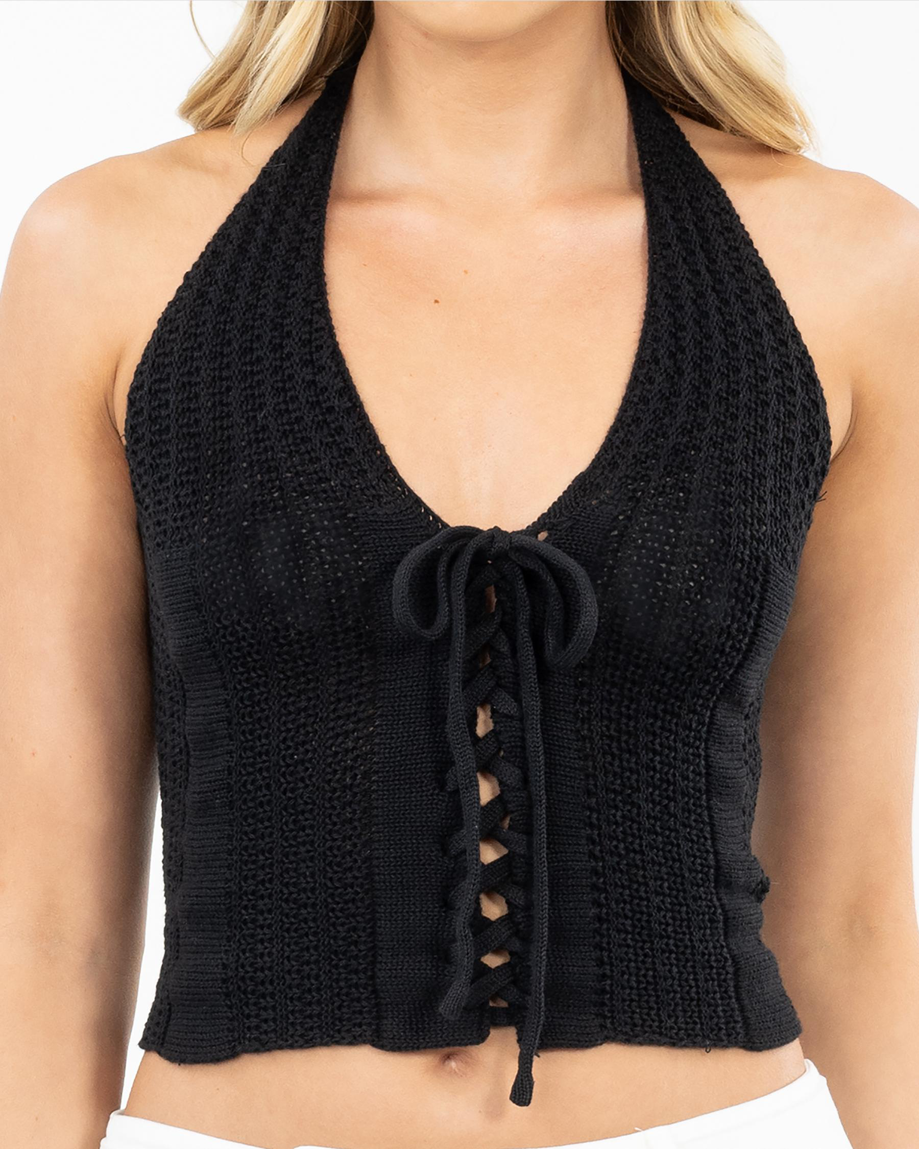 Shiloh Crochet Halter Top