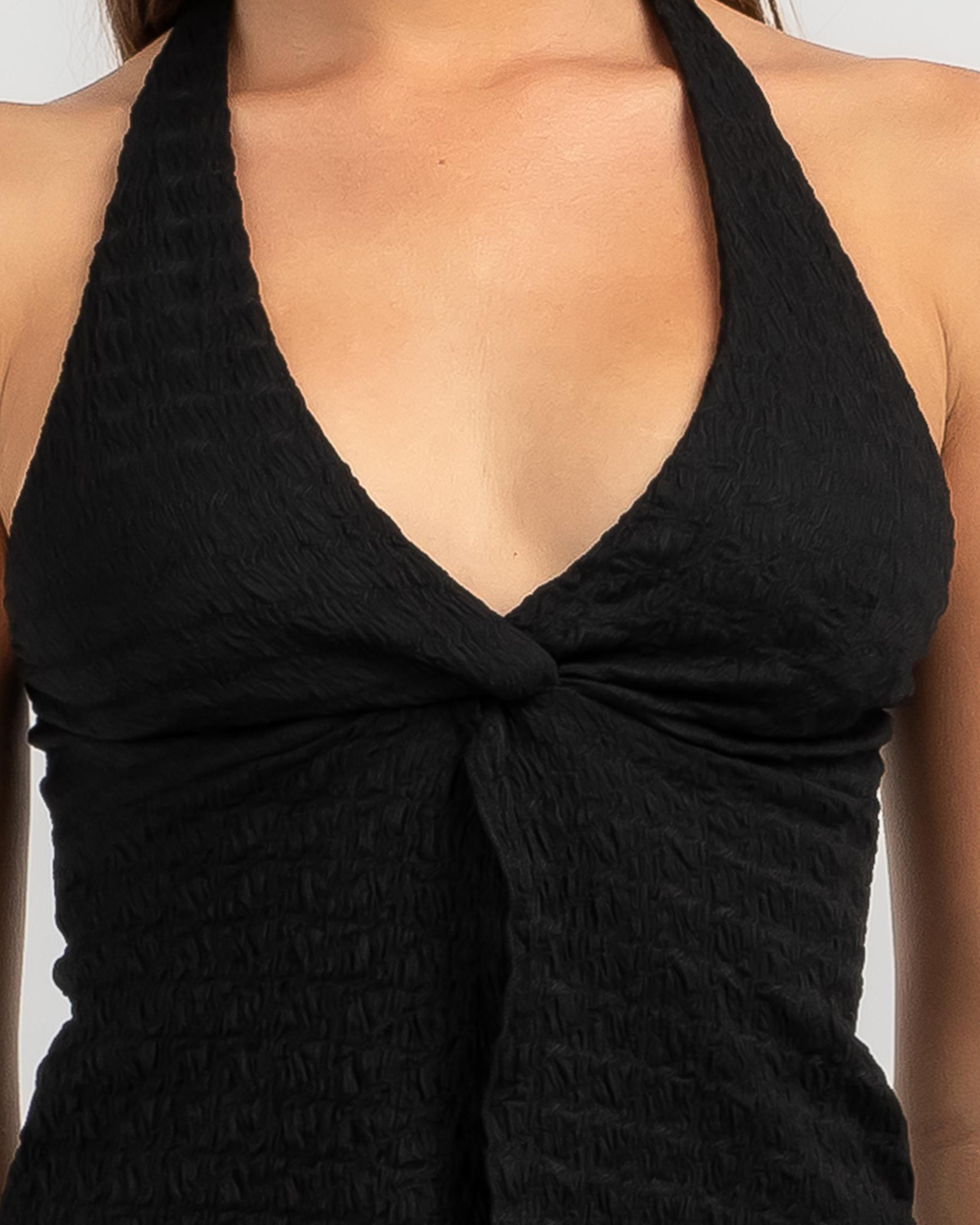 Ange Split Halter Top