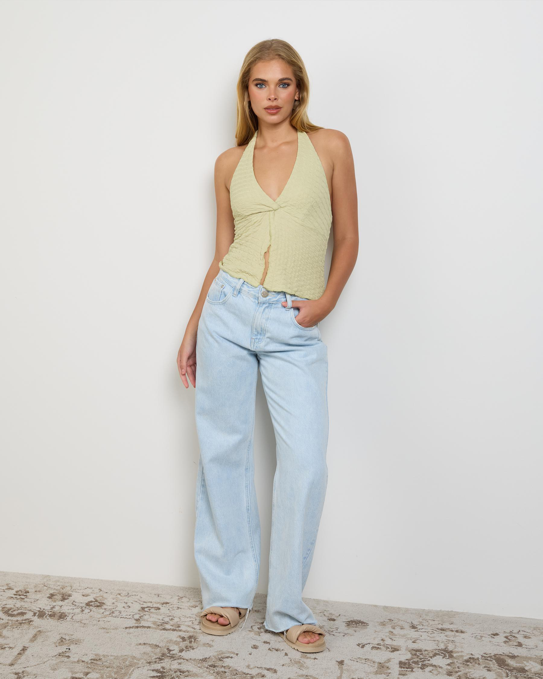 Ange Split Halter Top