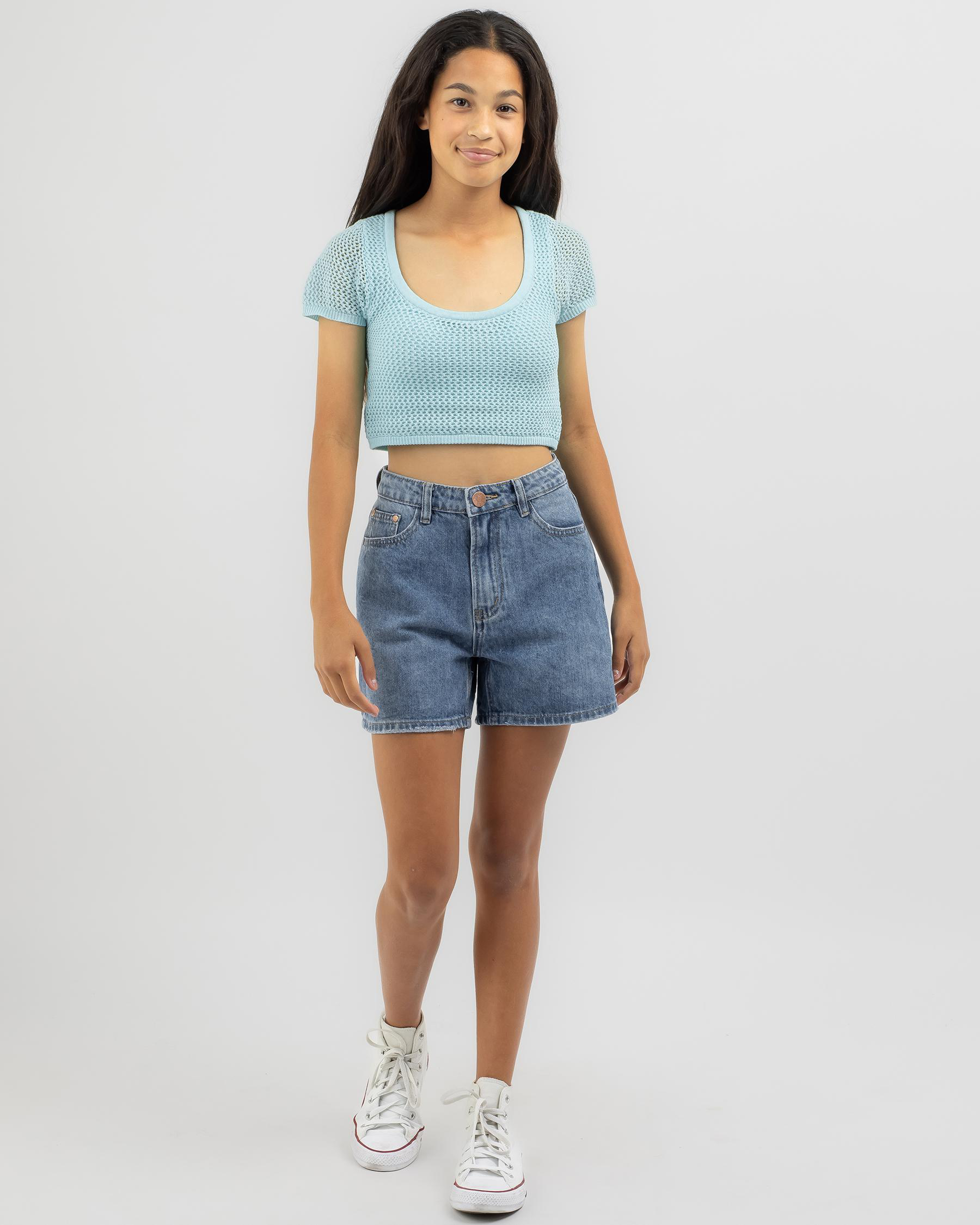 Byron Mid Denim Shorts