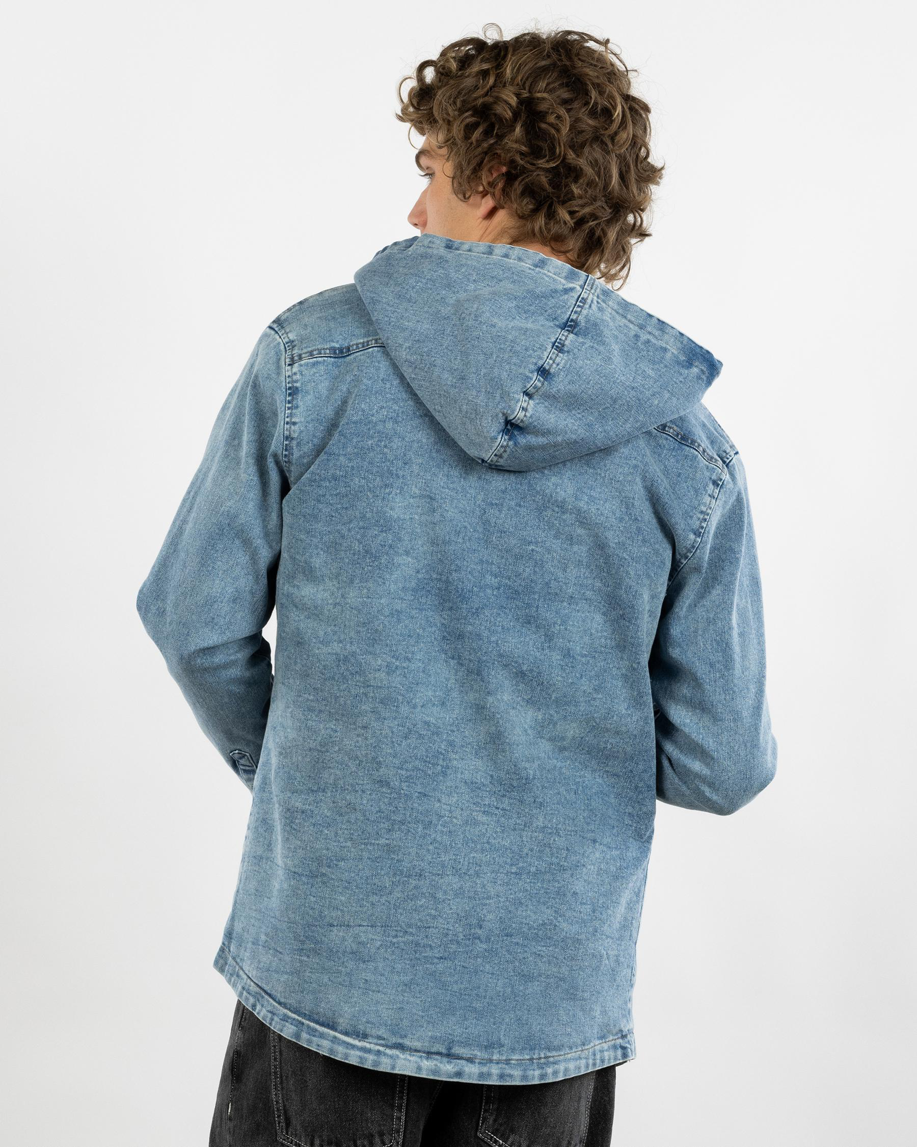 Lunar Long Sleeve Hooded Shirt