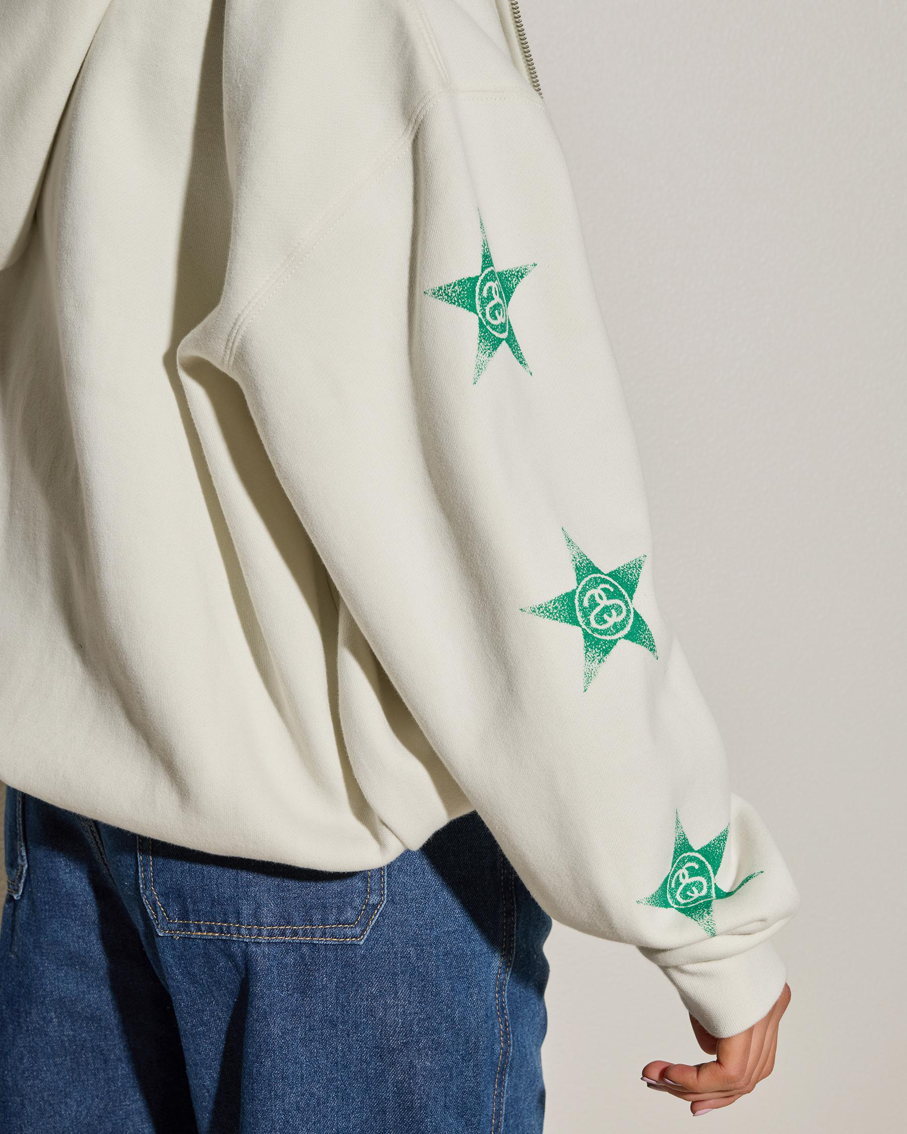 Stars Zip Through Hoodie