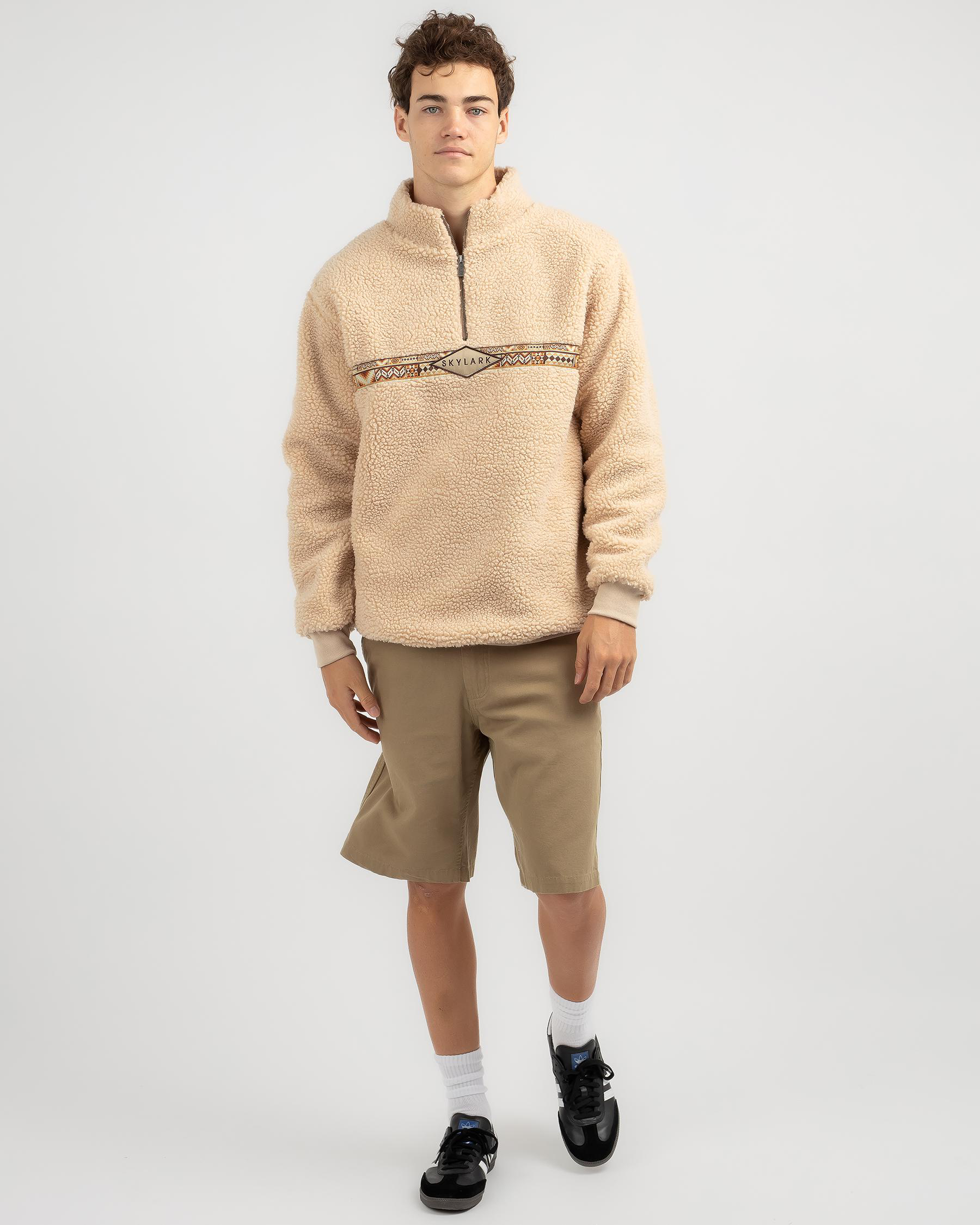 Portion Quarter Zip Crew Sweatshirt