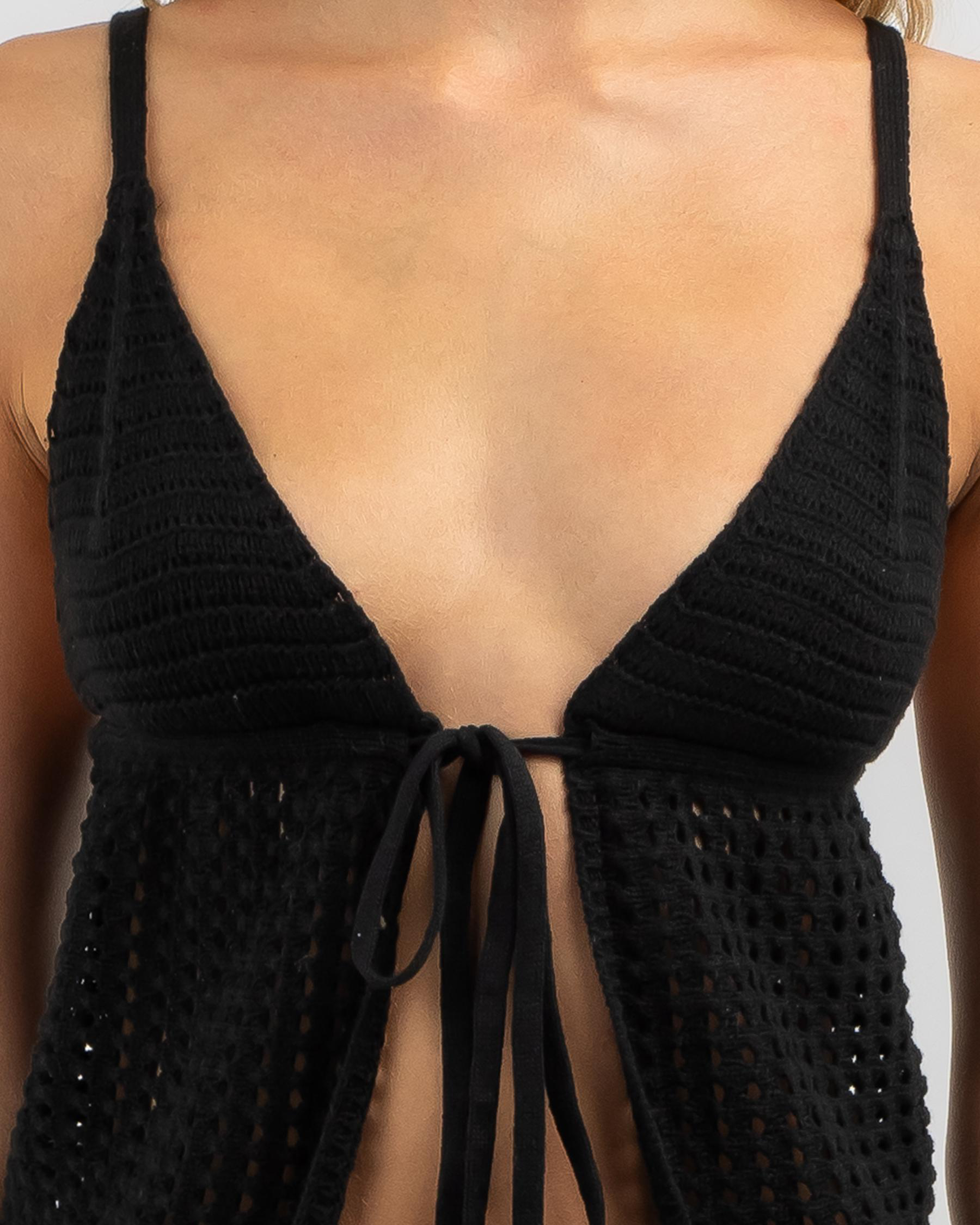 Jasmine Tie Front Knit Top