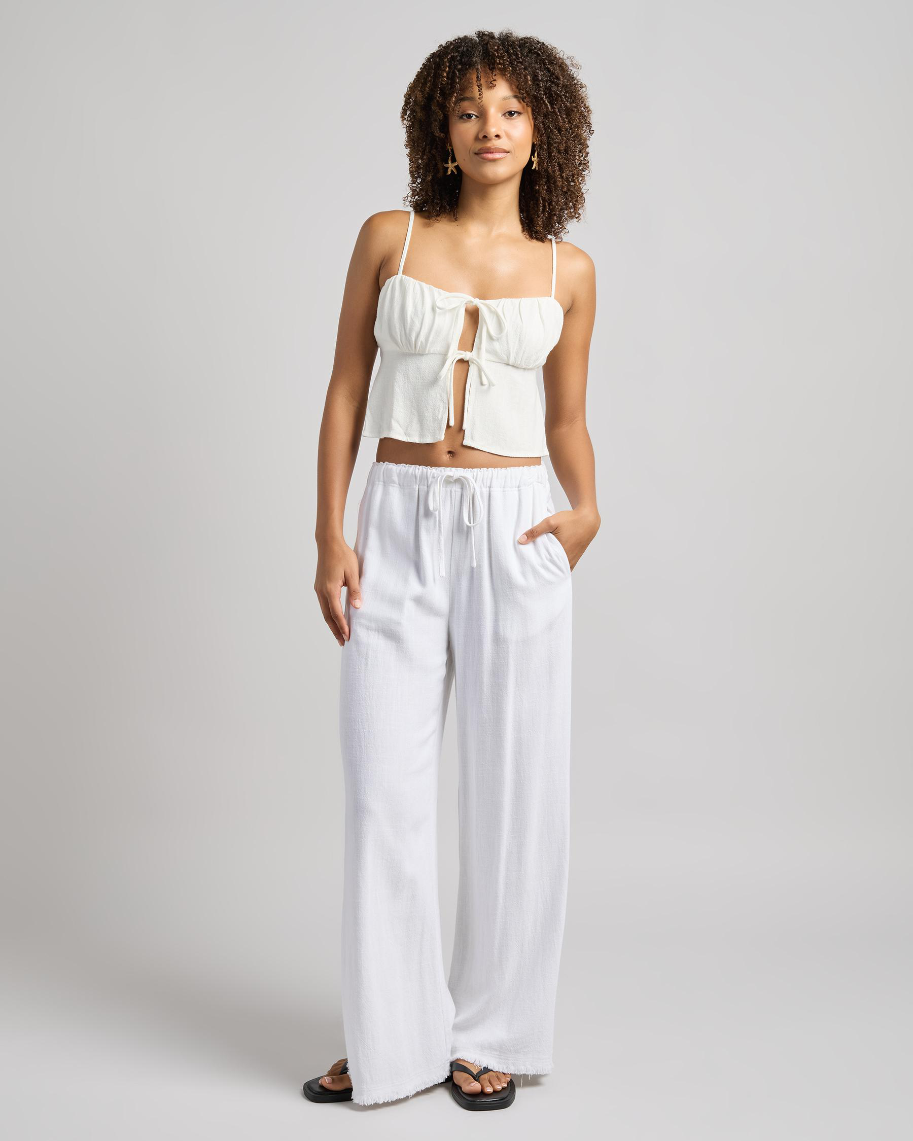 Zelm Dallis Tie Front Top