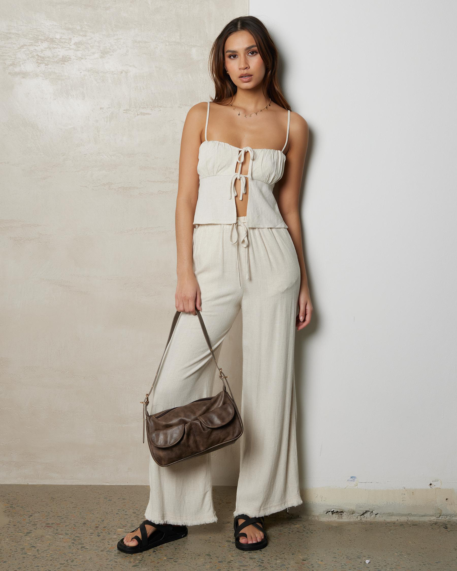 Zelm Dallis Tie Front Top