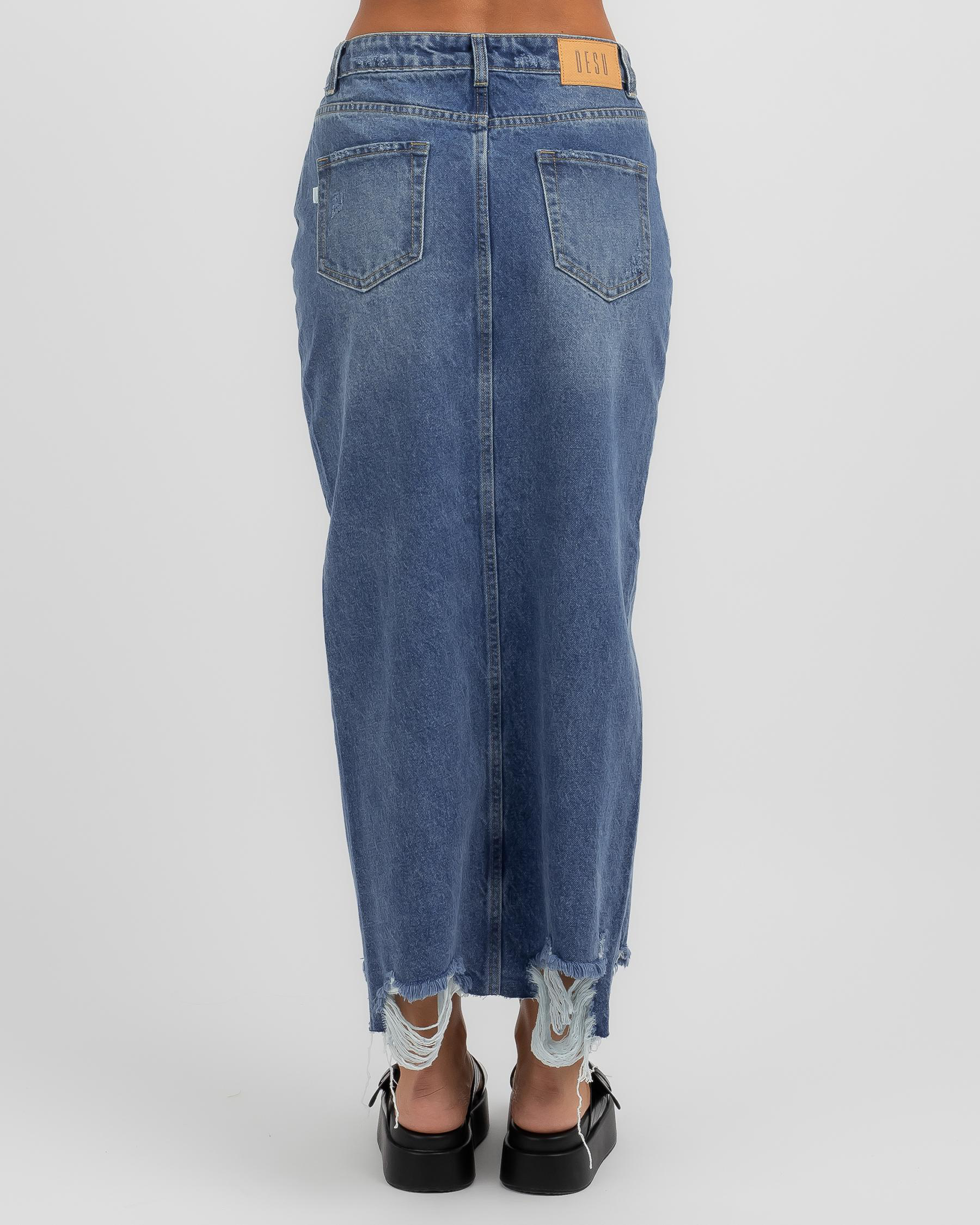 Aire Maxi Denim Skirt