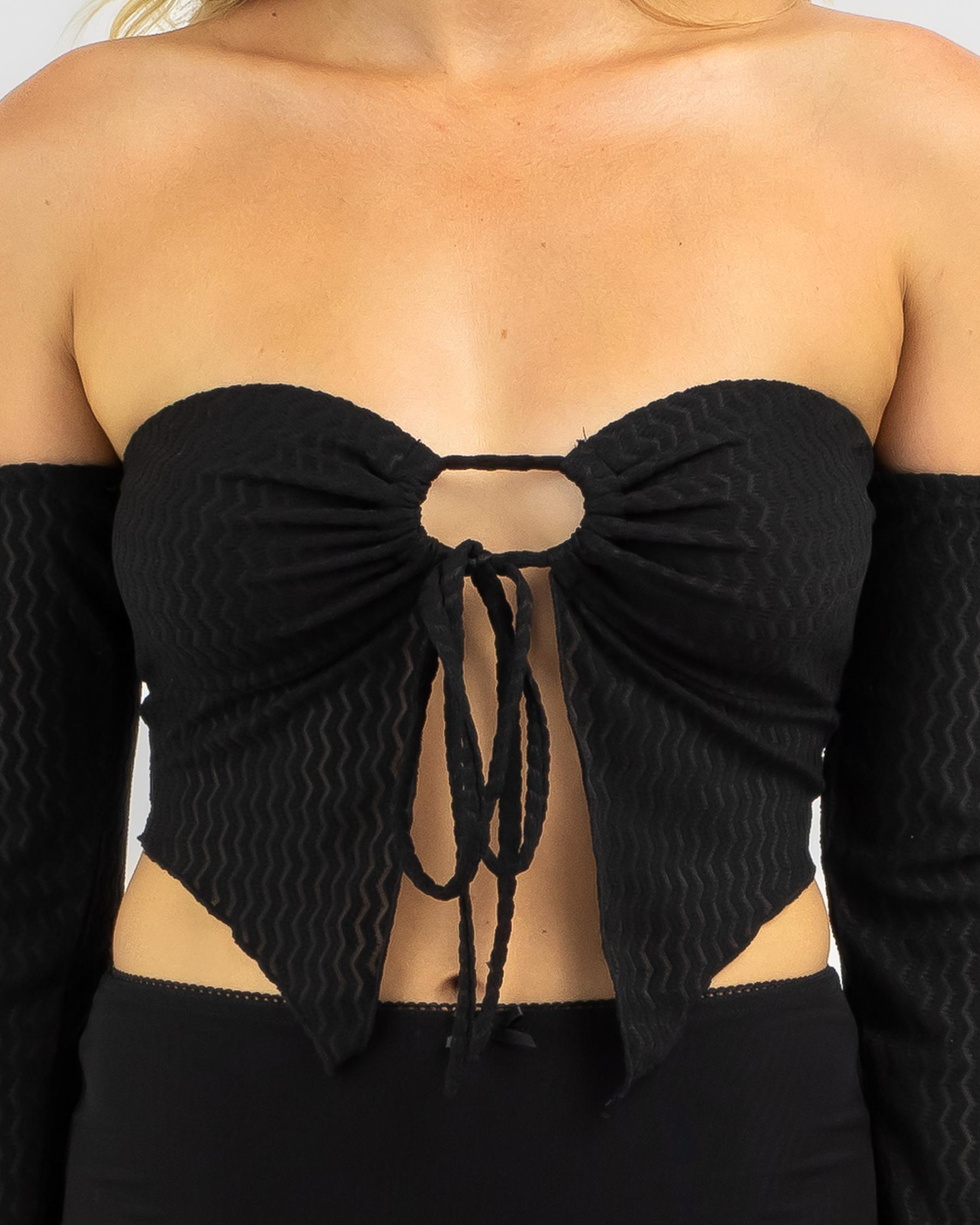 Kathy Off Shoulder Long Sleeve Top