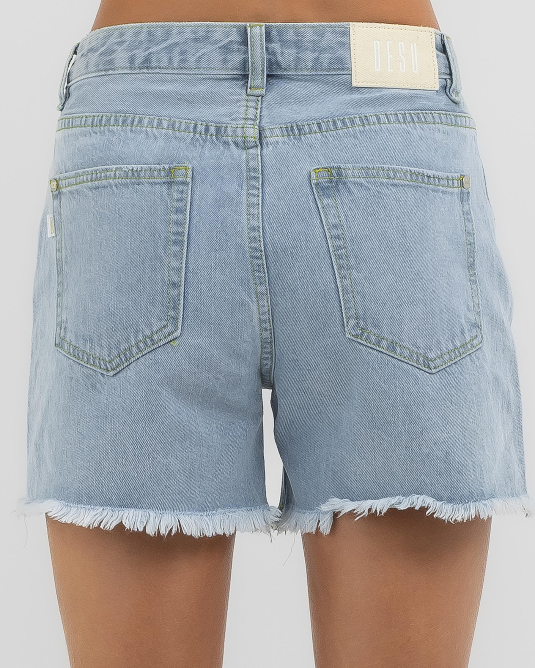 Reign Mid Denim Shorts