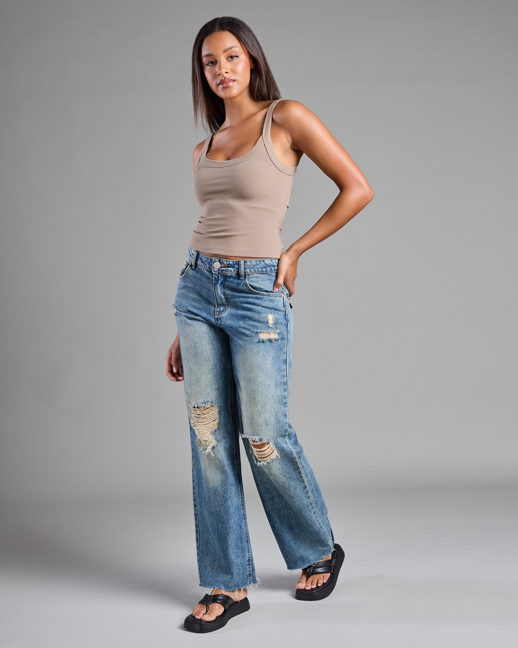Ayla Basic Rib Tank Top
