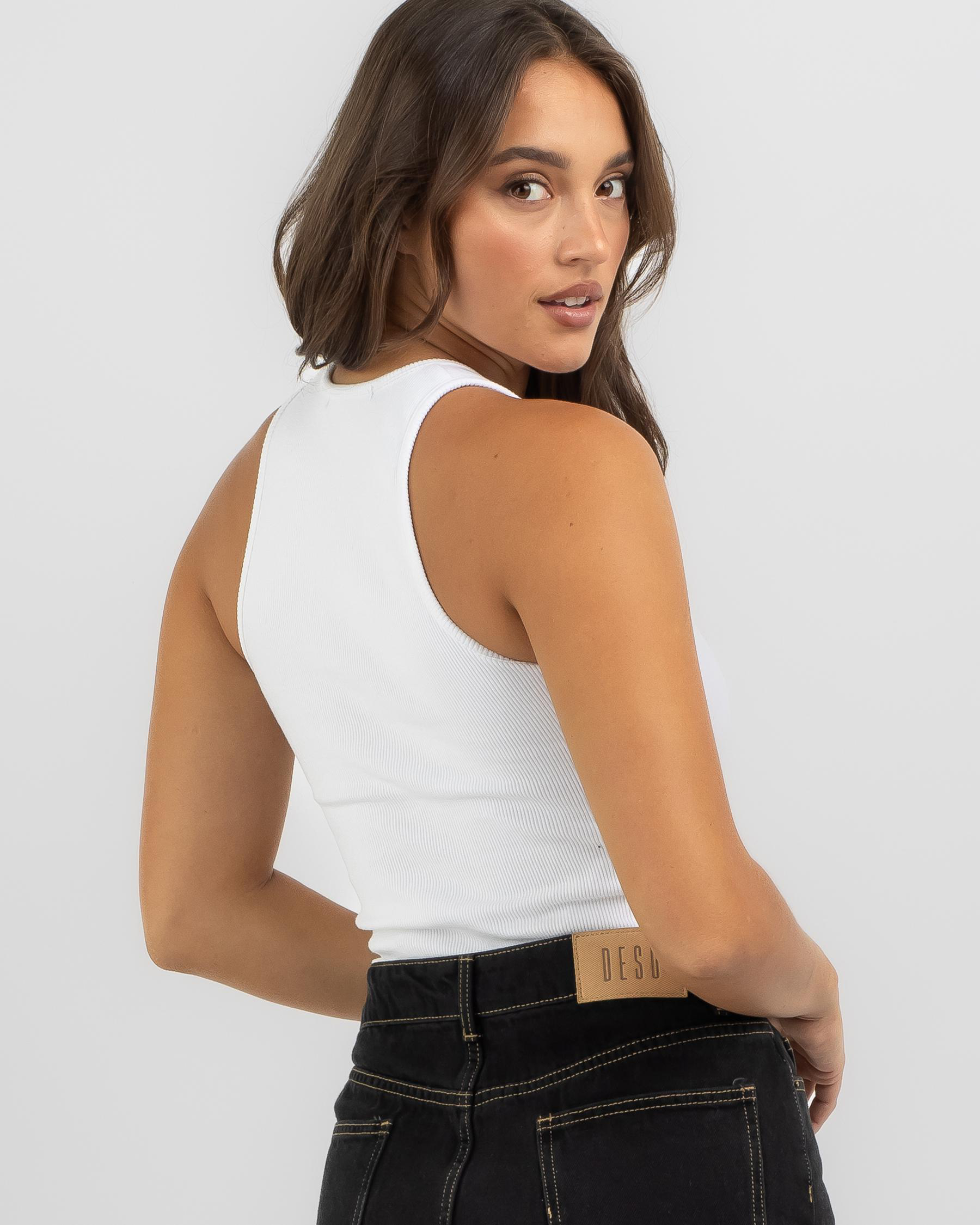 Sofia Basic Rib Crew Neck Tank