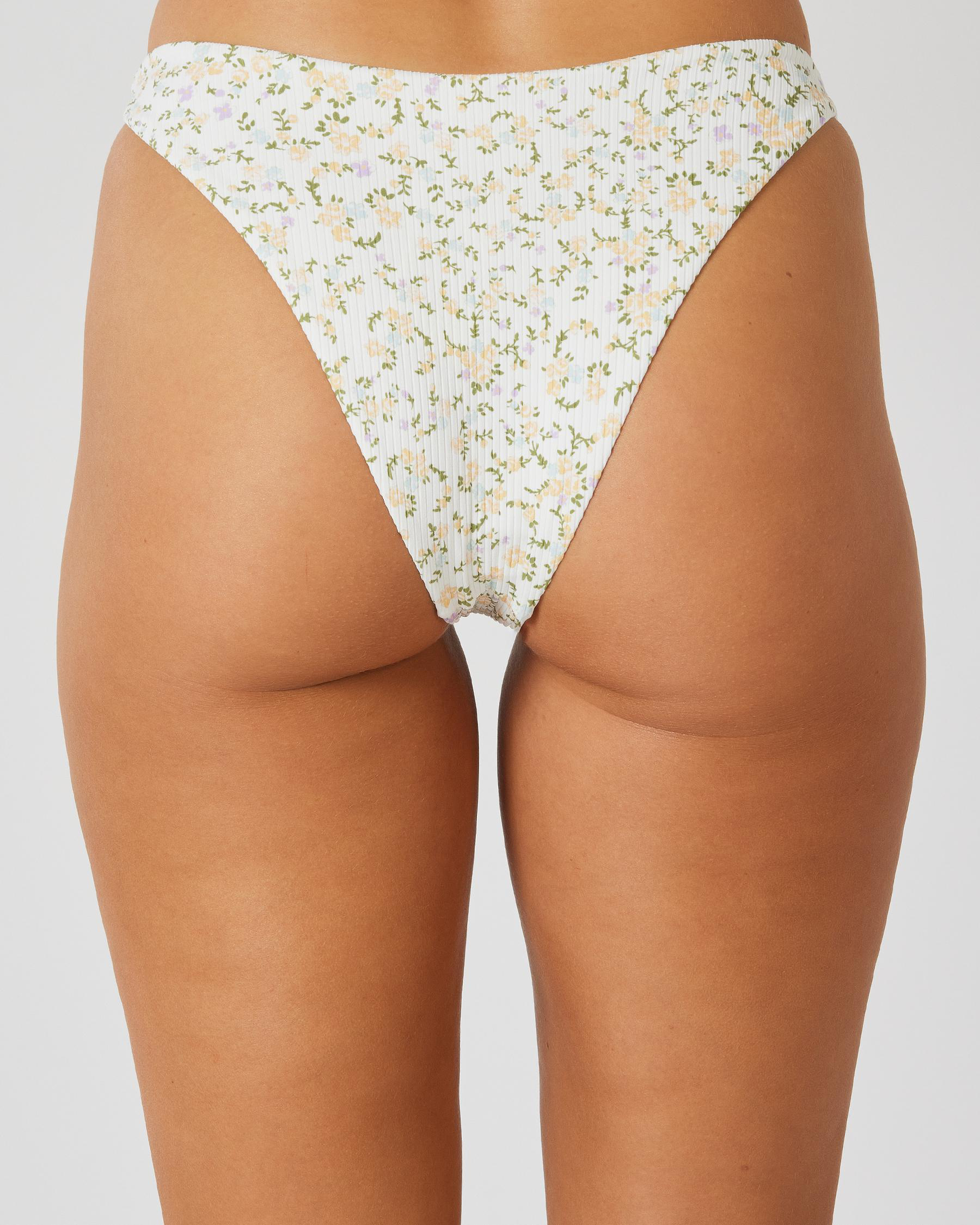 Ditsy Rib Medium French Bikini Bottom