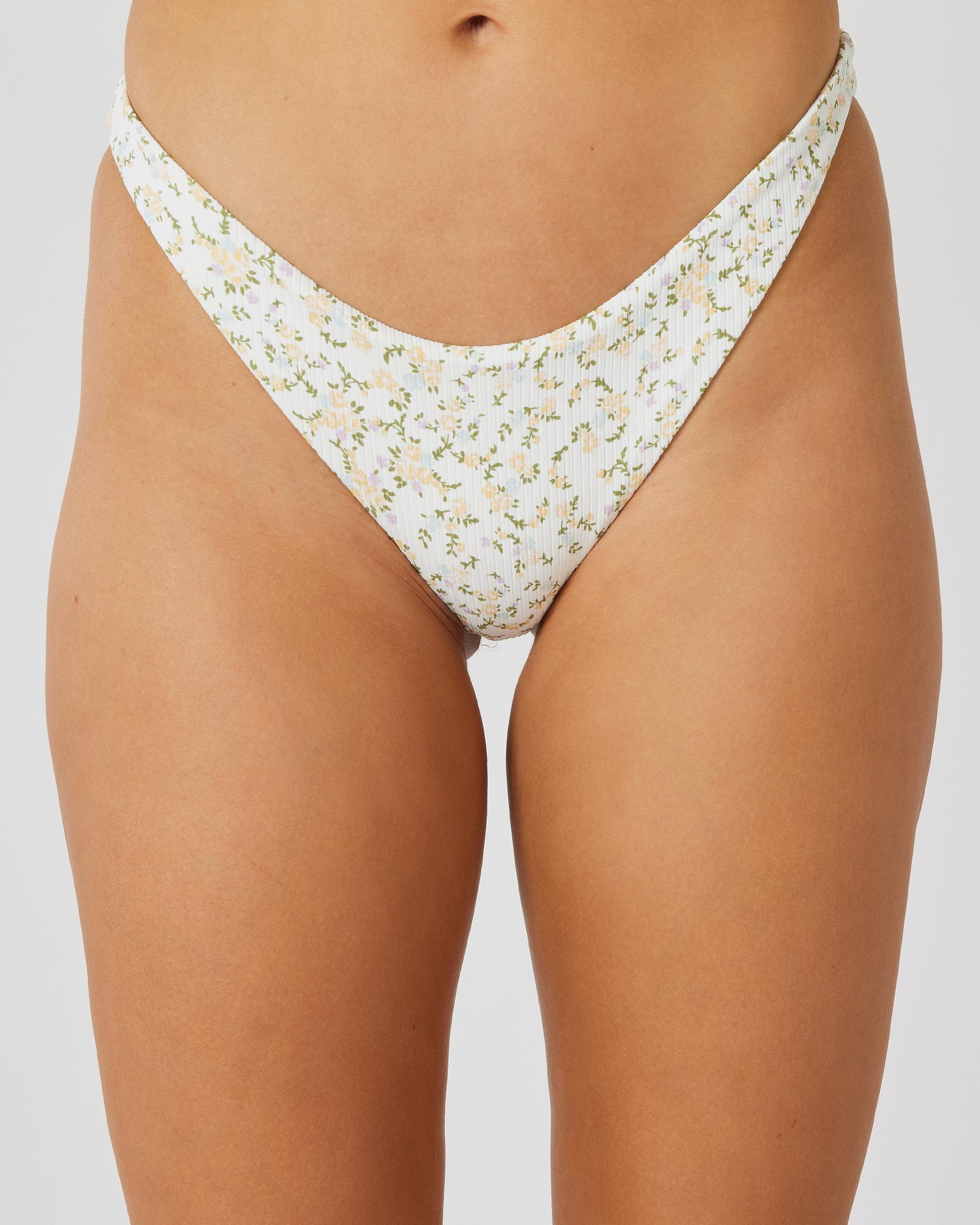 Ditsy Rib Medium French Bikini Bottom