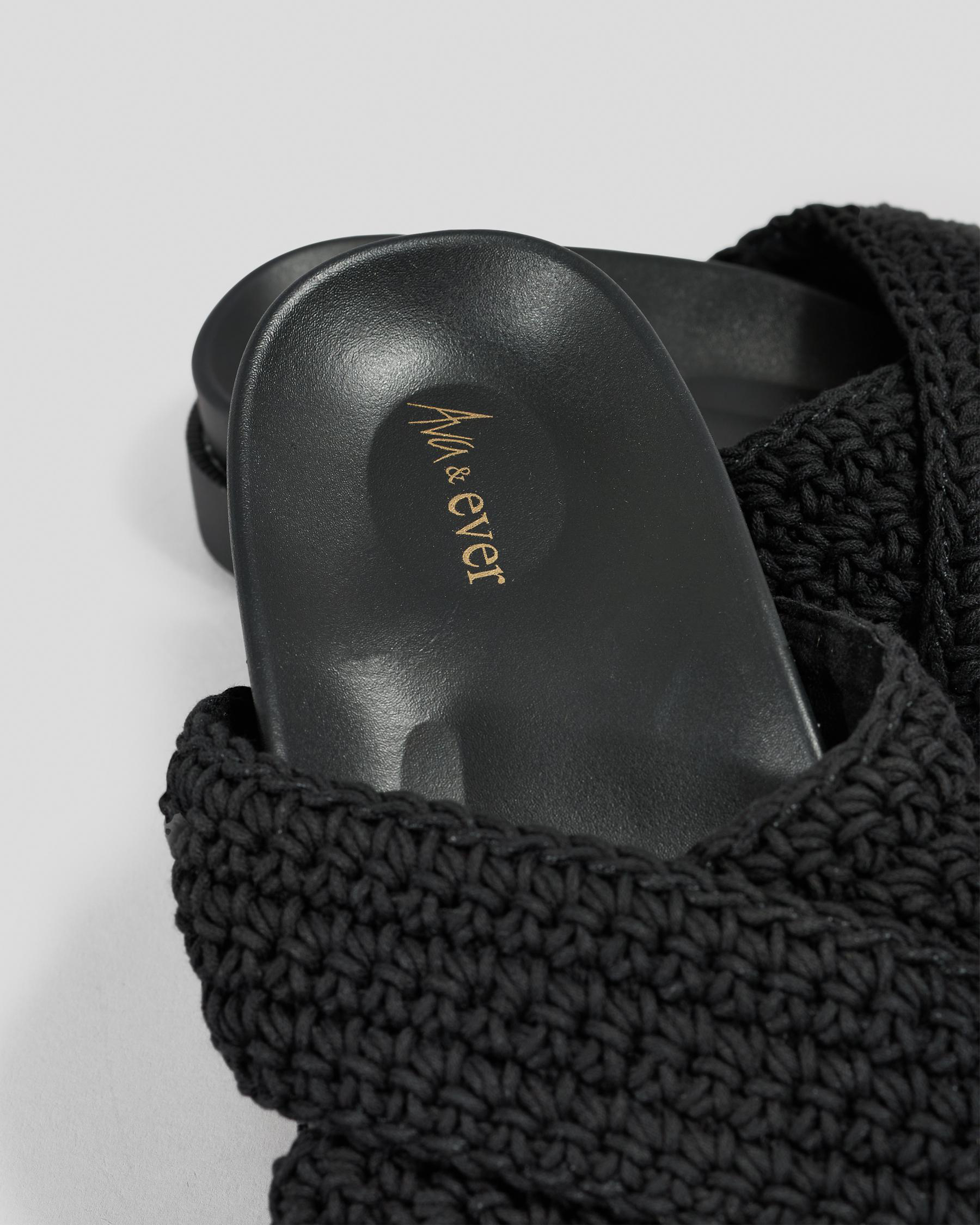 Crete Crochet Flatform Shoes