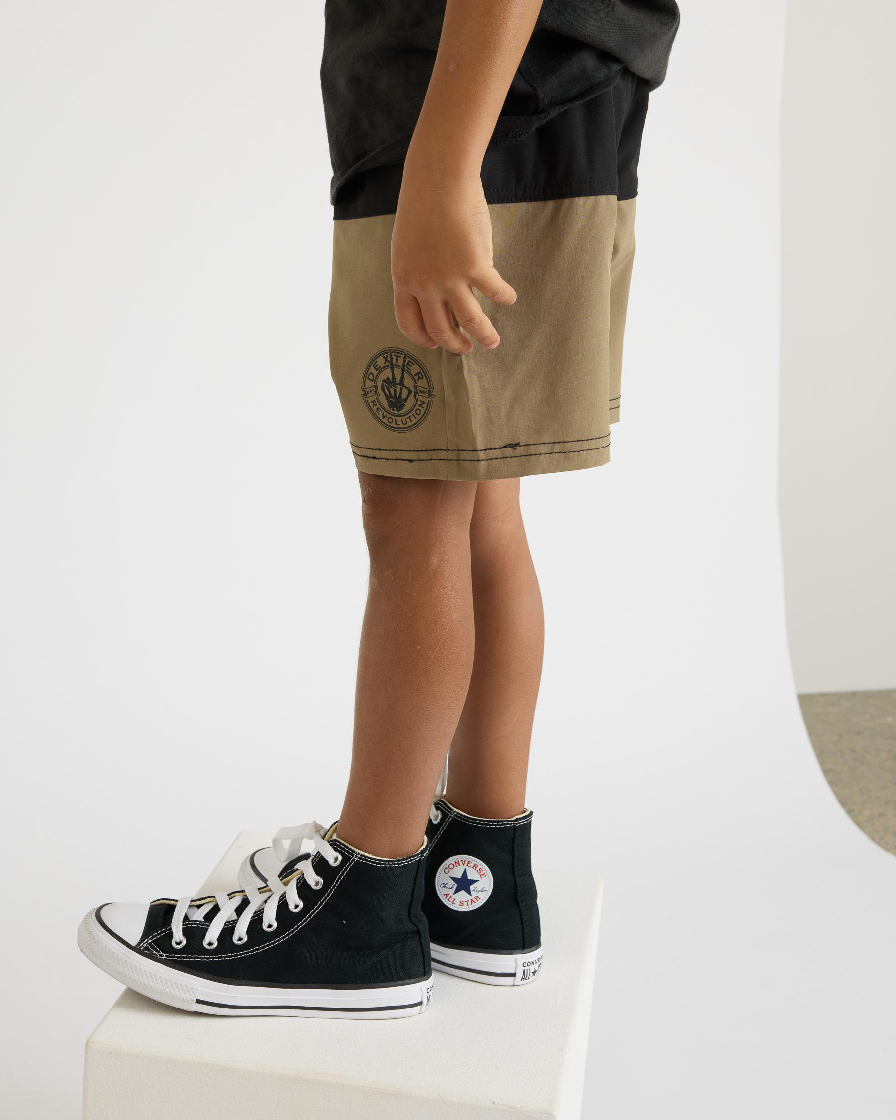 Split Elastic Waist Shorts