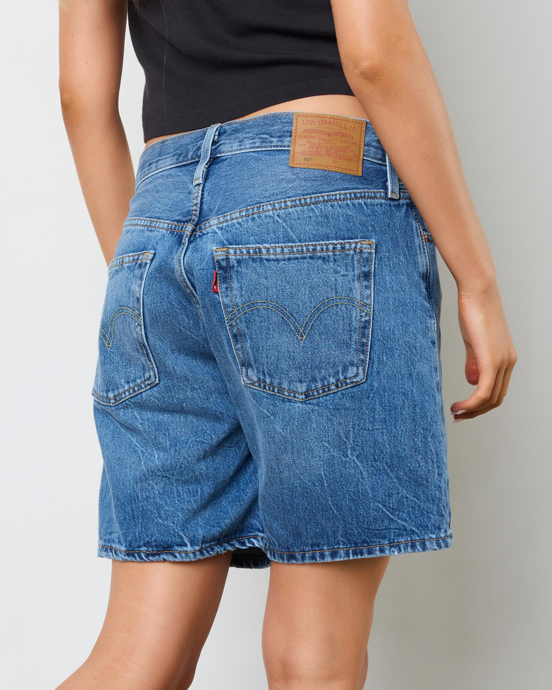 501® Mid Thigh Denim Shorts