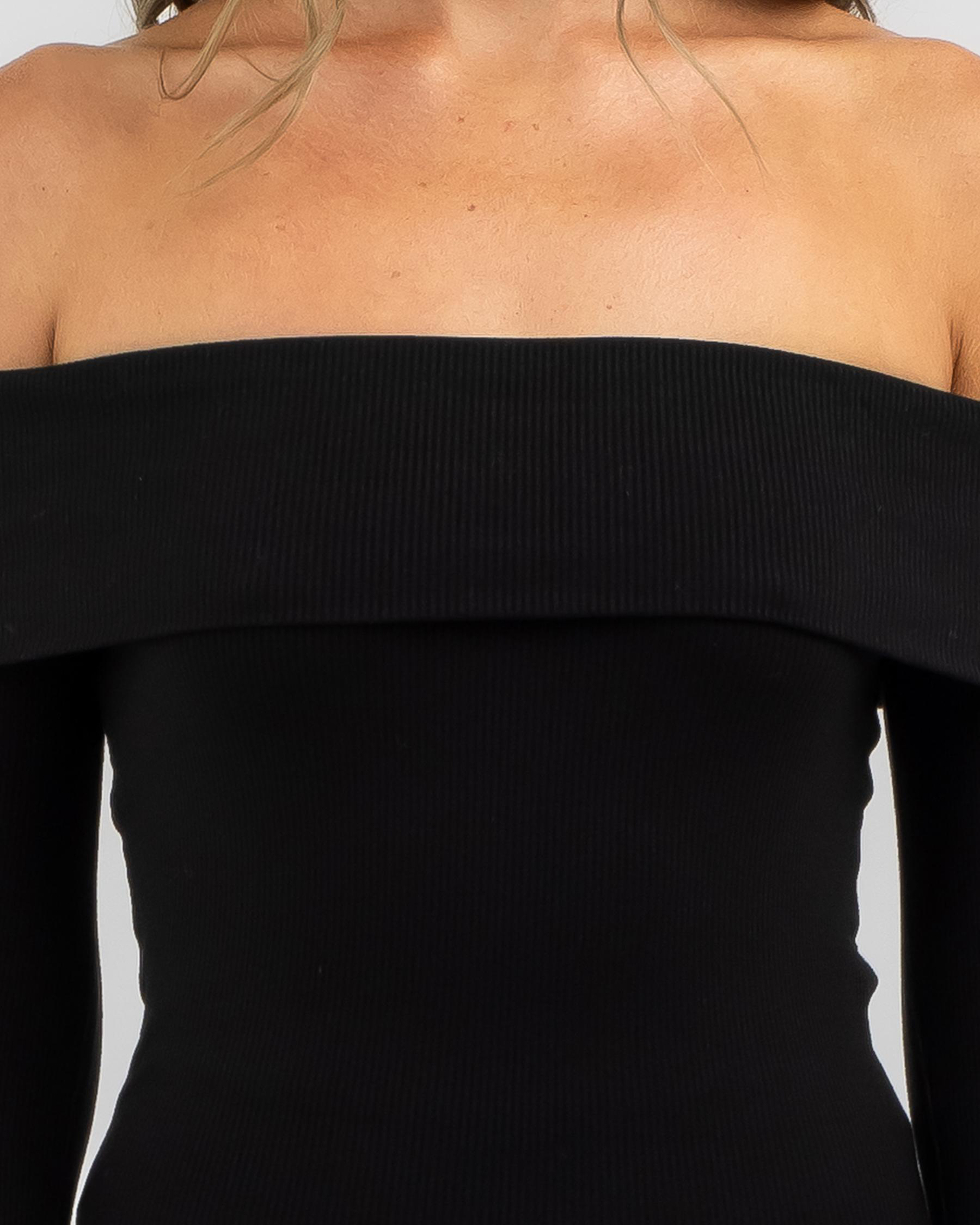 Bella Off Shoulder Long Sleeve Top