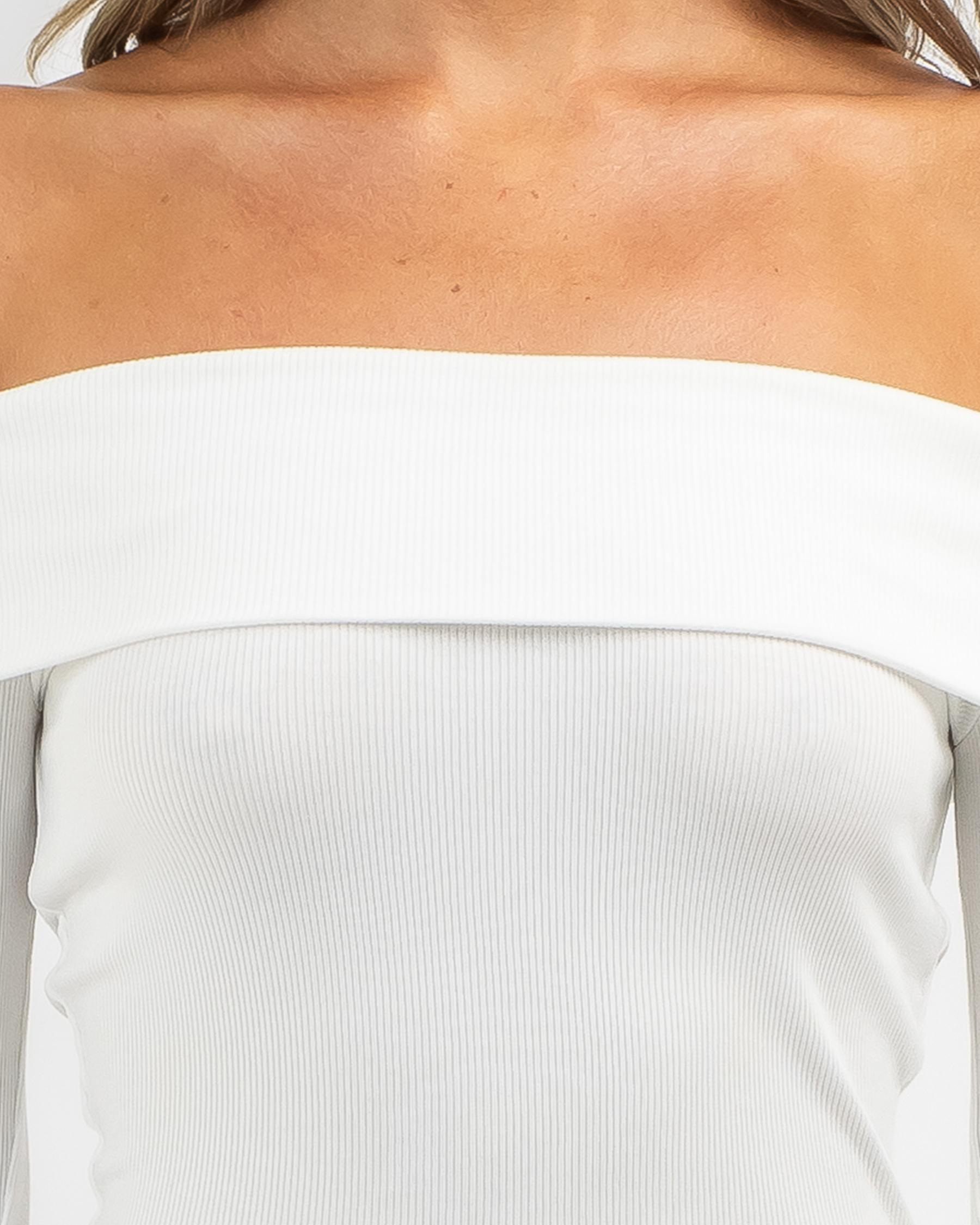 Bella Off Shoulder Long Sleeve Top