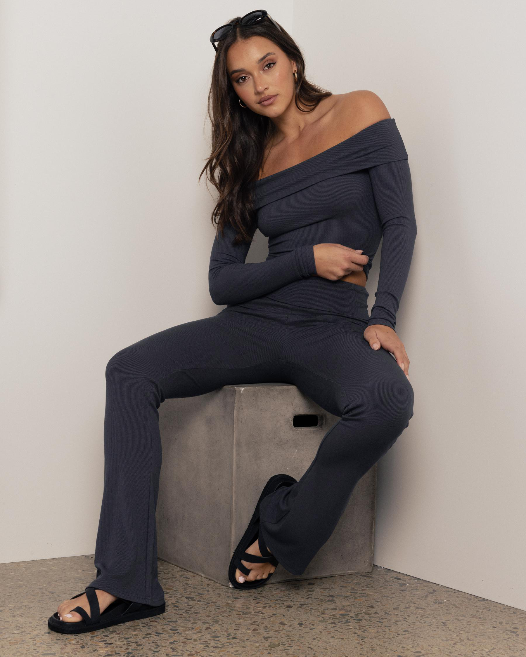 Bella Off Shoulder Long Sleeve Top