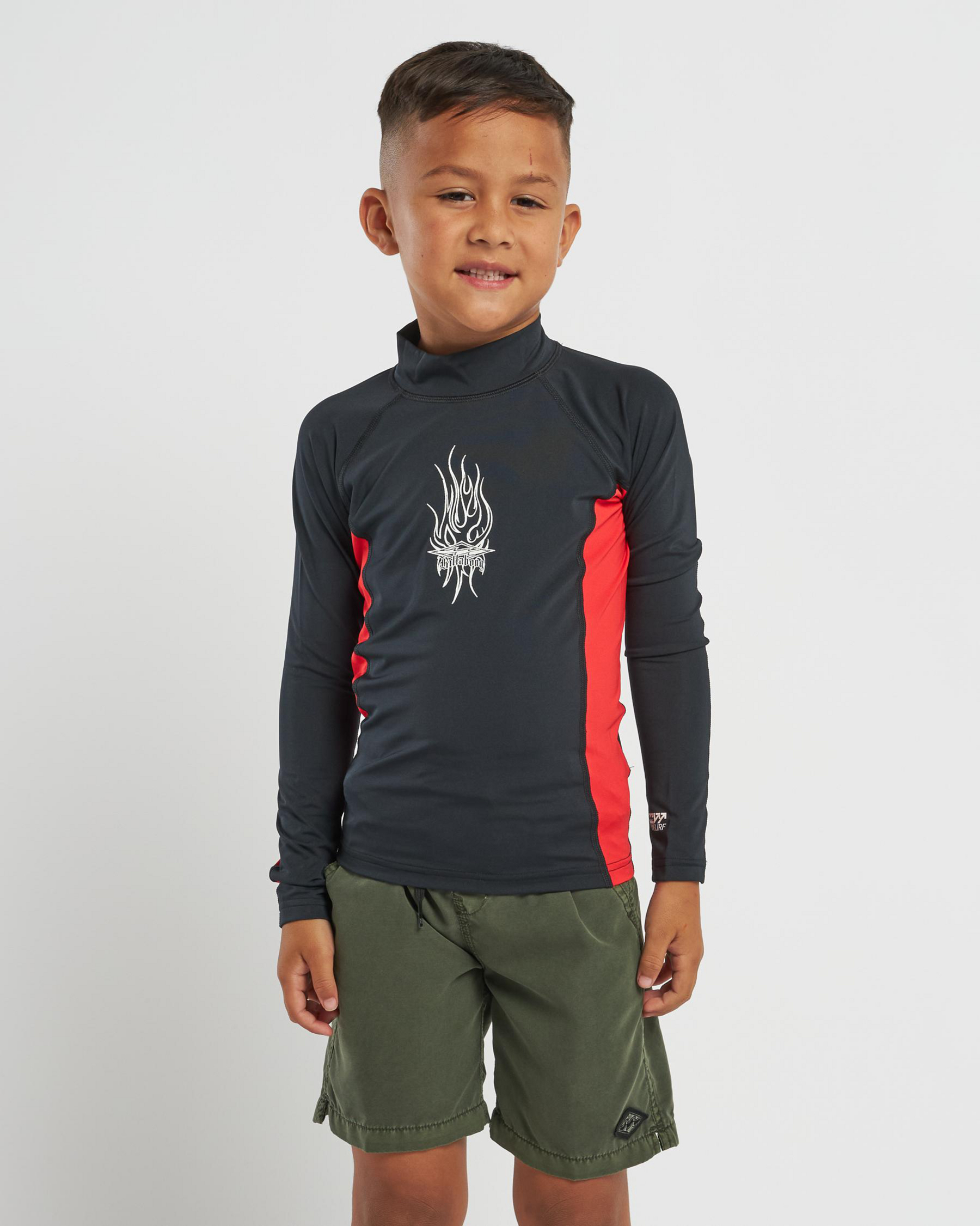 Toddlers' Jimmy Contrast Long Sleeve Rash Vest
