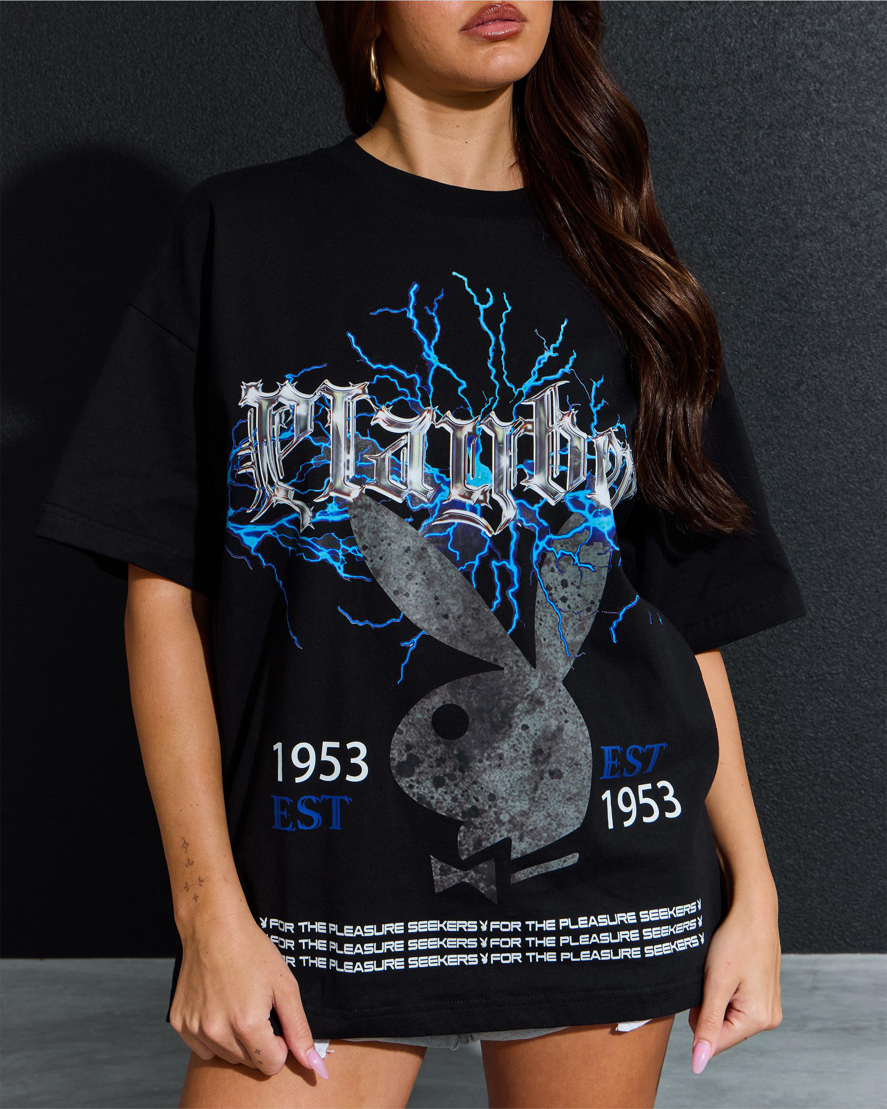 Gothic Bunny Oversized T-Shirt