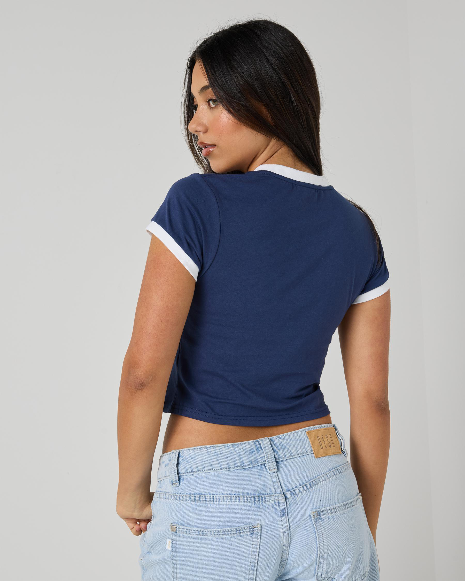 Palm Strip Mono Front T-Shirt