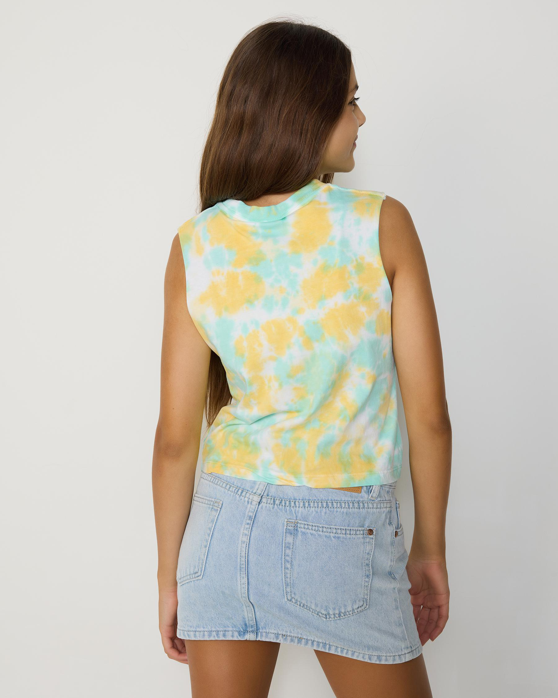 Girl's MFG Dot Mono Front Tank Top