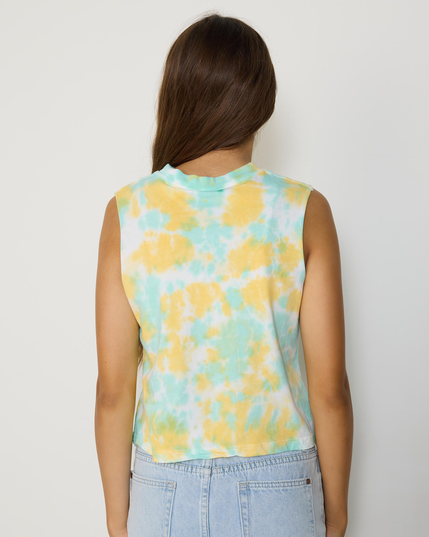 Girl's MFG Dot Mono Front Tank Top