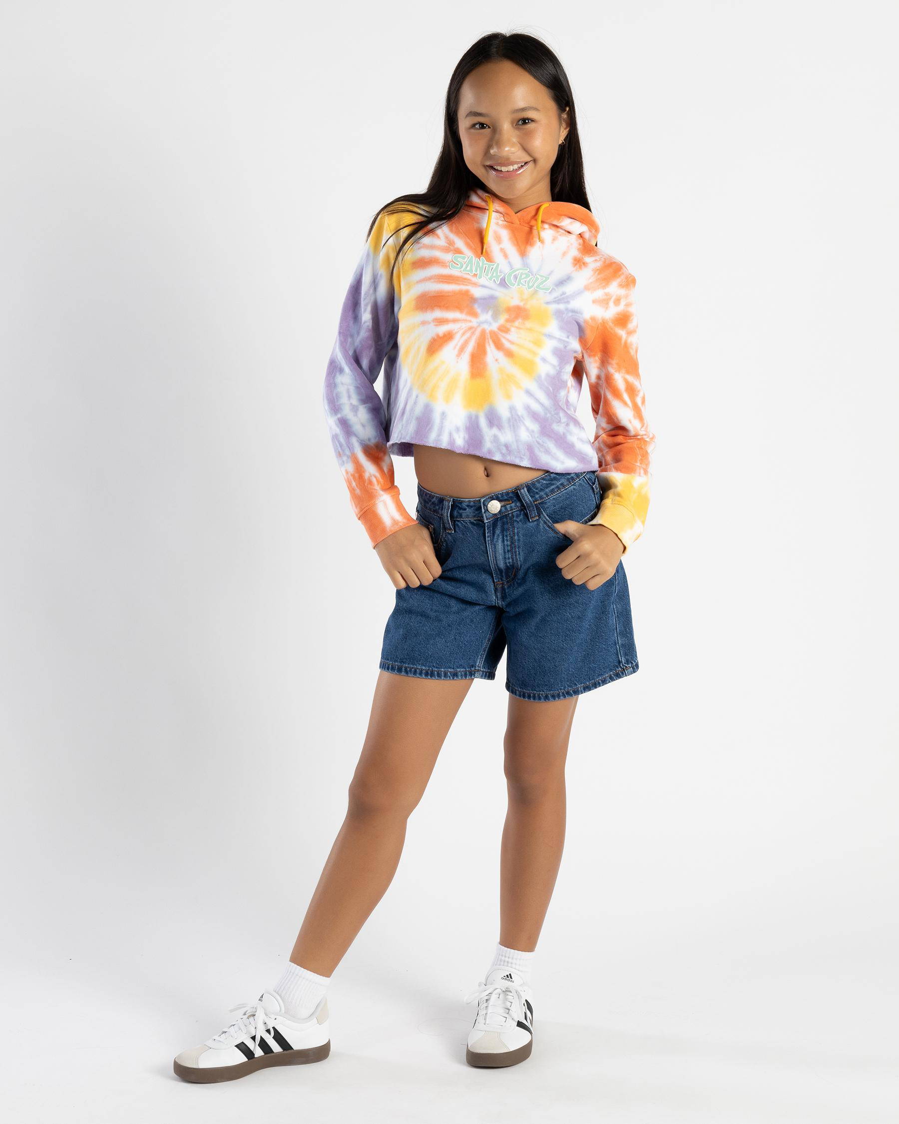Girl's SC Tropic Strip Front Hoodie