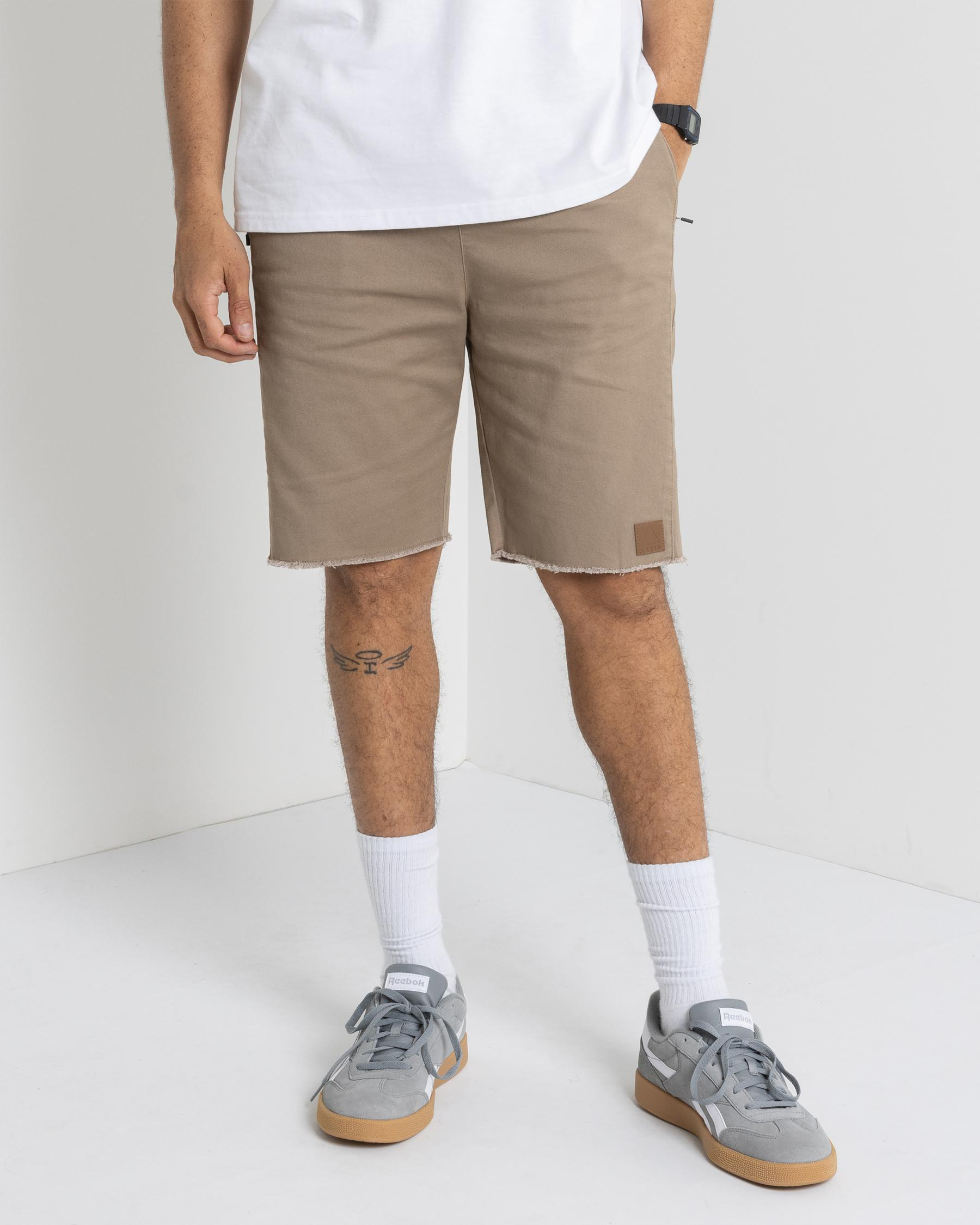 Fraction Elastic Waist Shorts