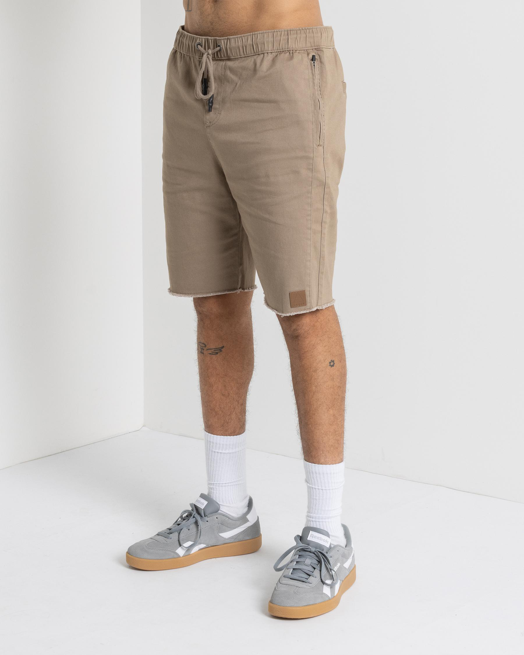 Fraction Elastic Waist Shorts