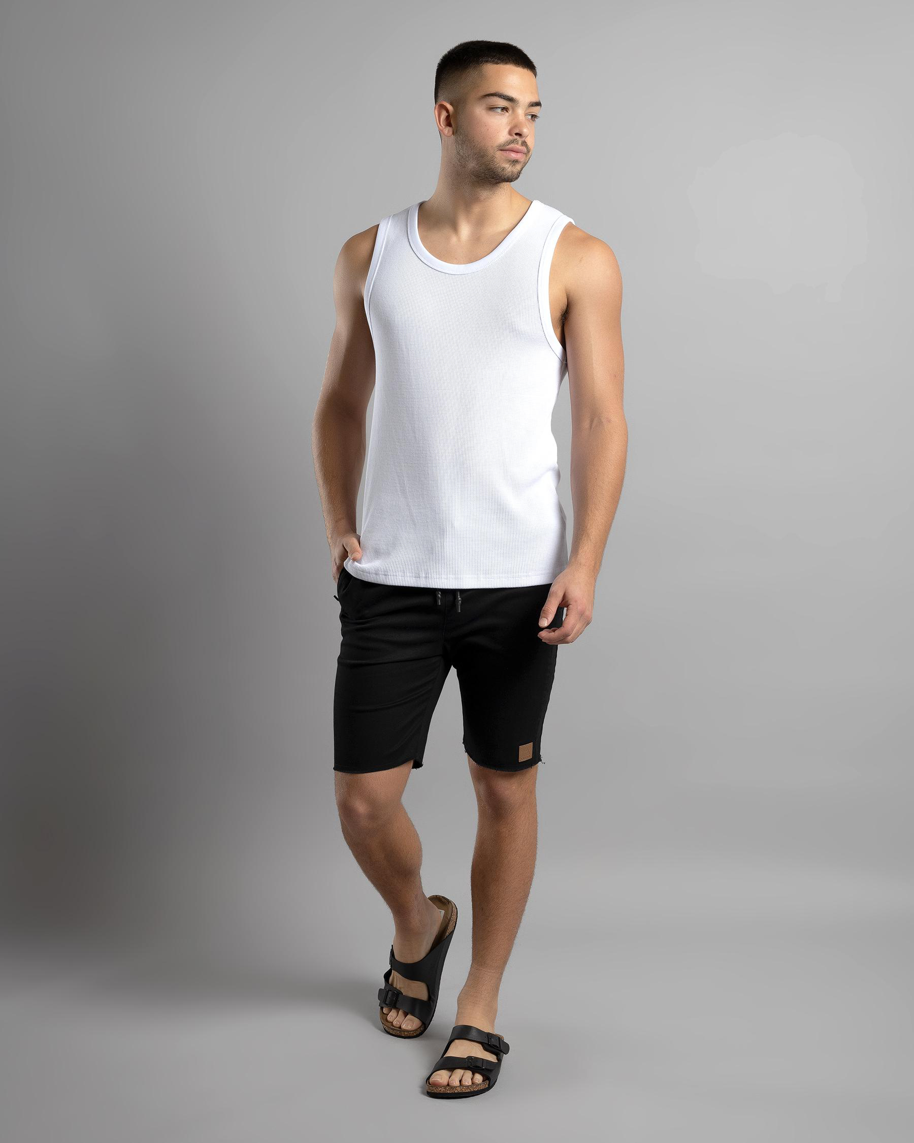 Fraction Elastic Waist Shorts