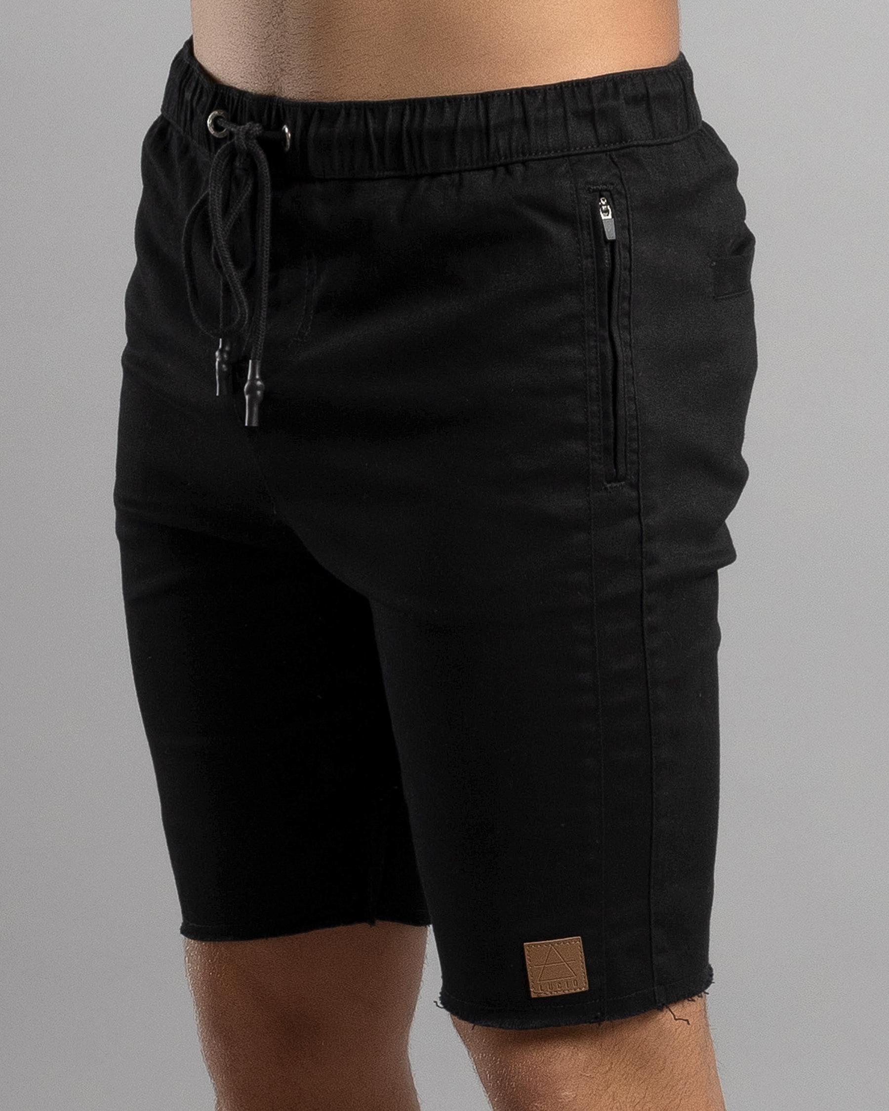 Fraction Elastic Waist Shorts