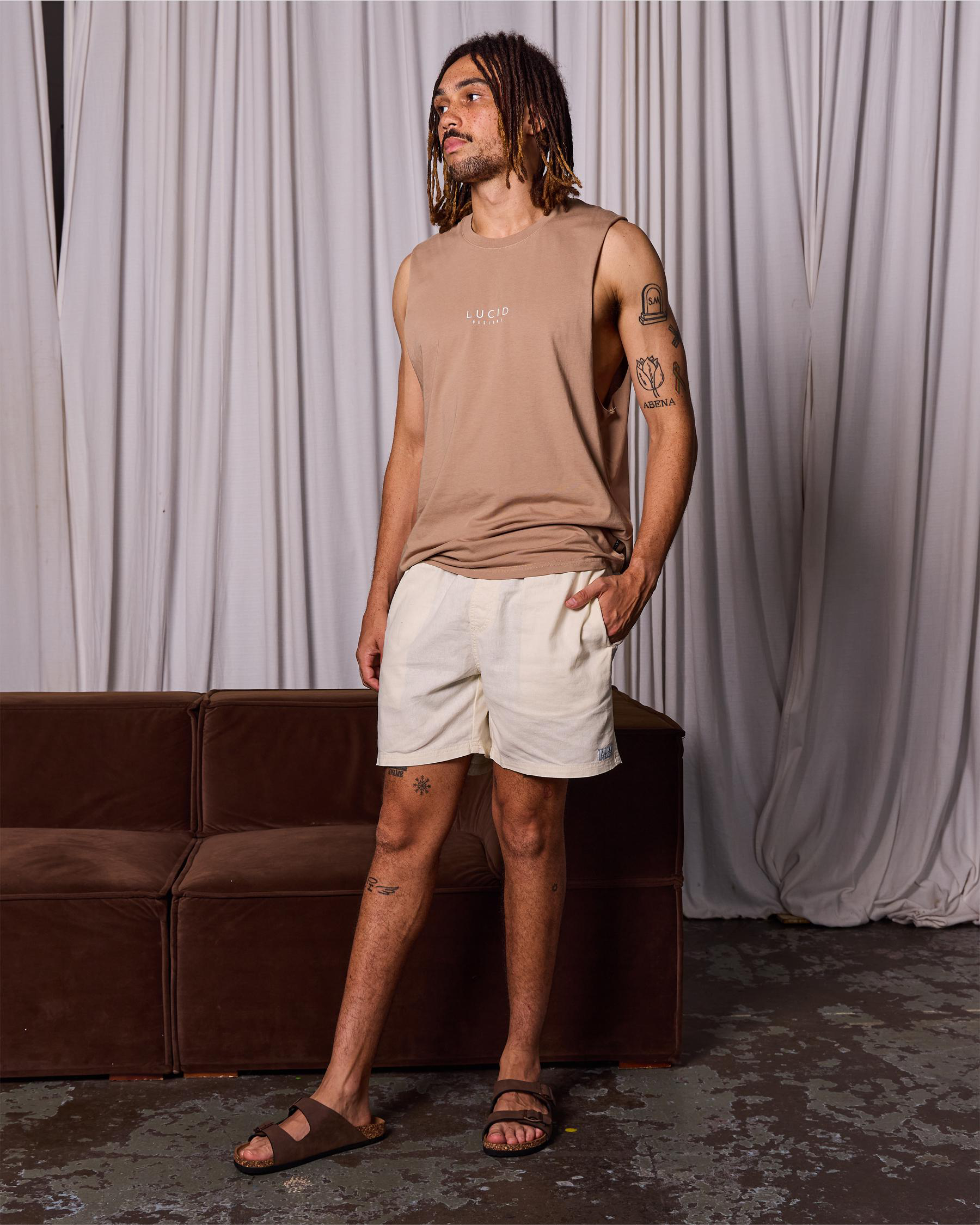 Refined Elastic Waist Shorts