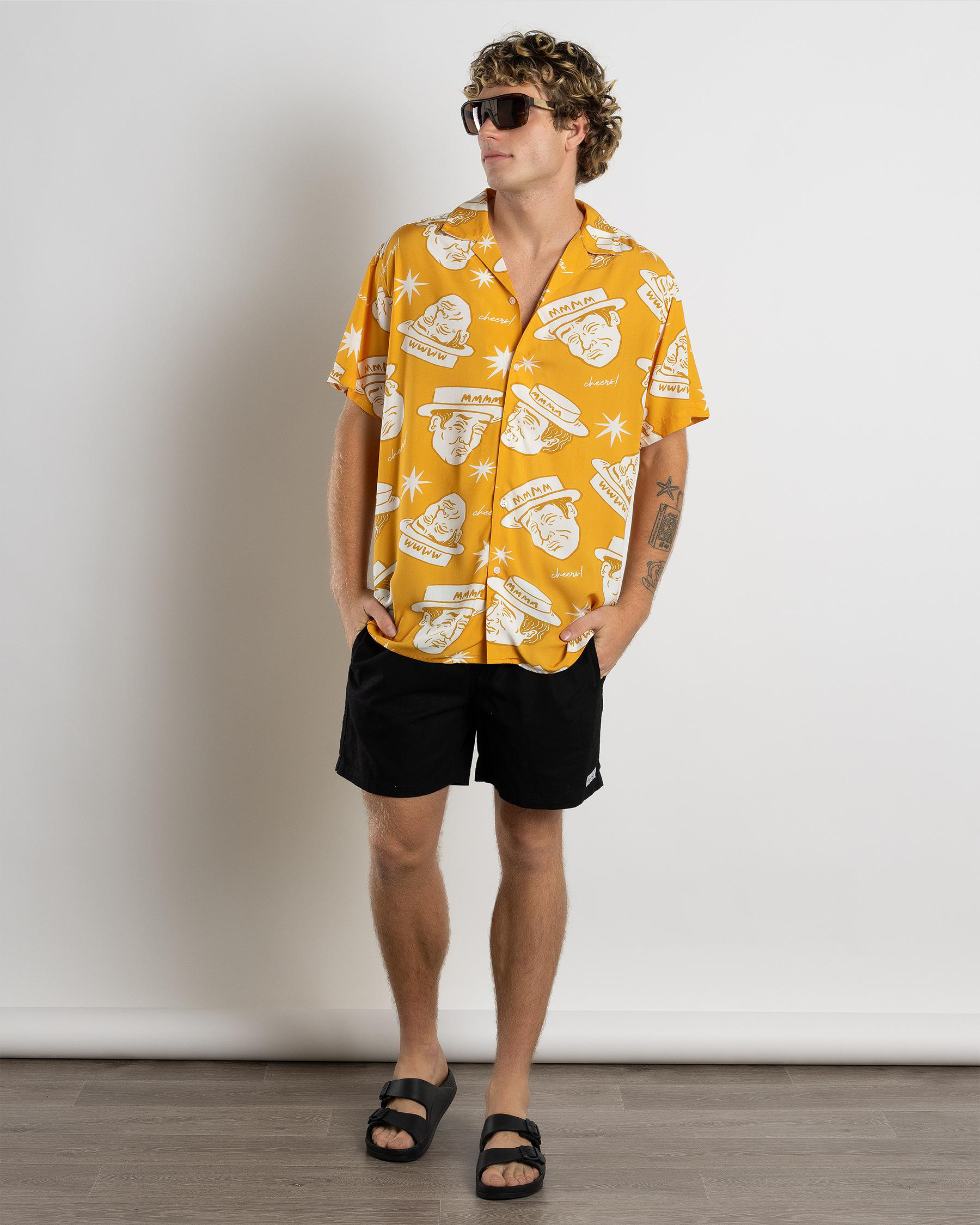 Gilded Mango Party Short Sleeve Shirt