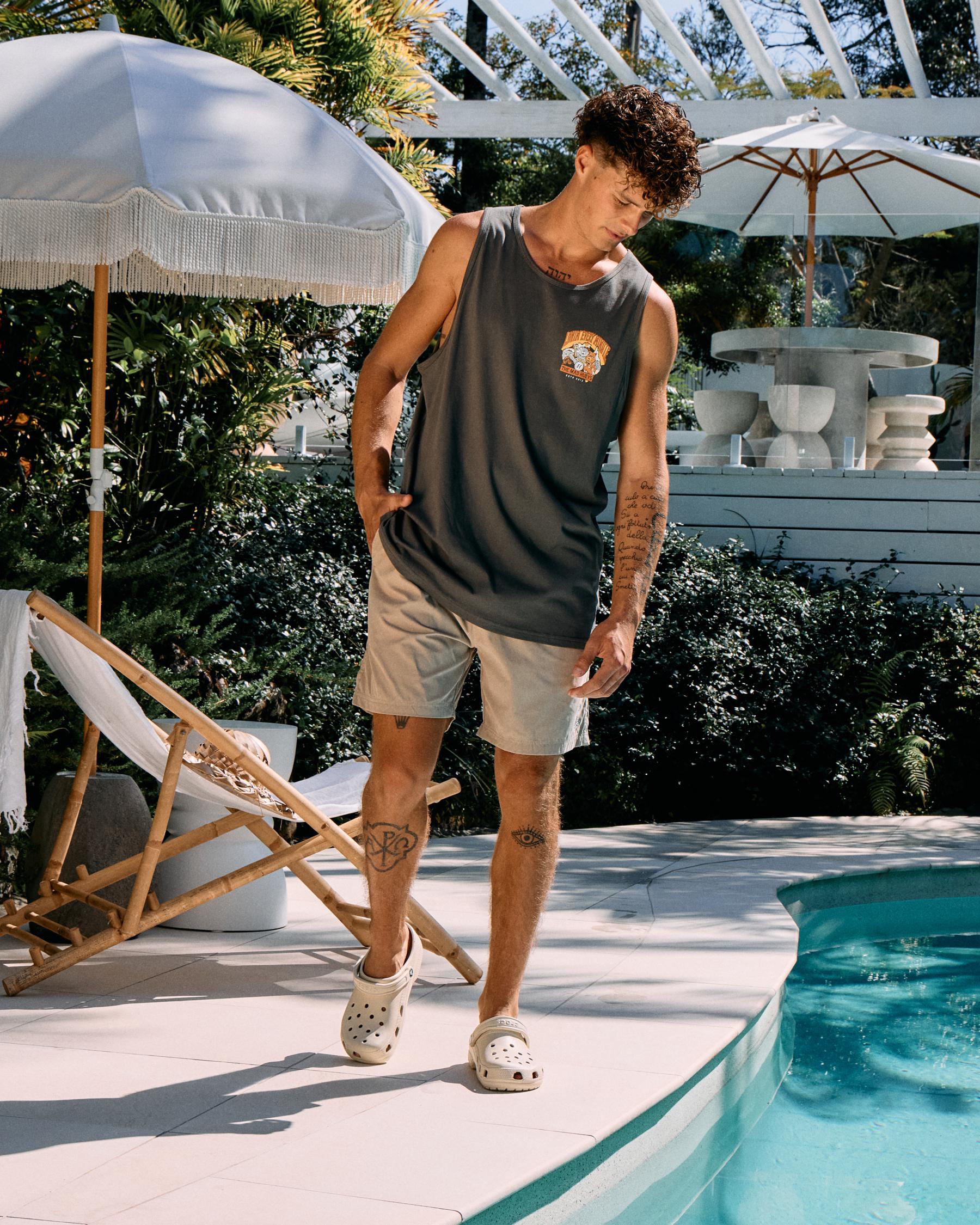 Skull Anchor Volley Shorts