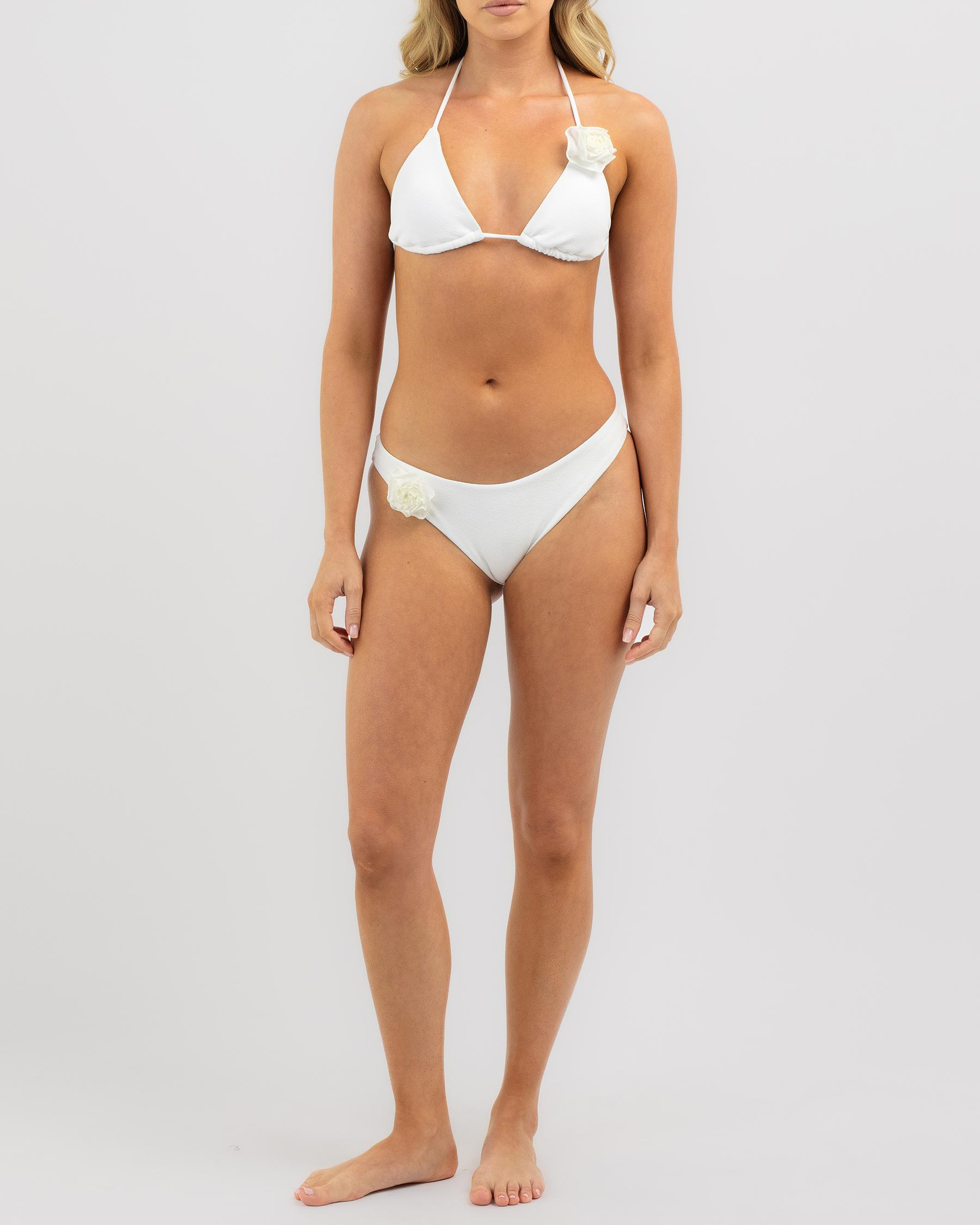 Rose Triangle Bikini Top