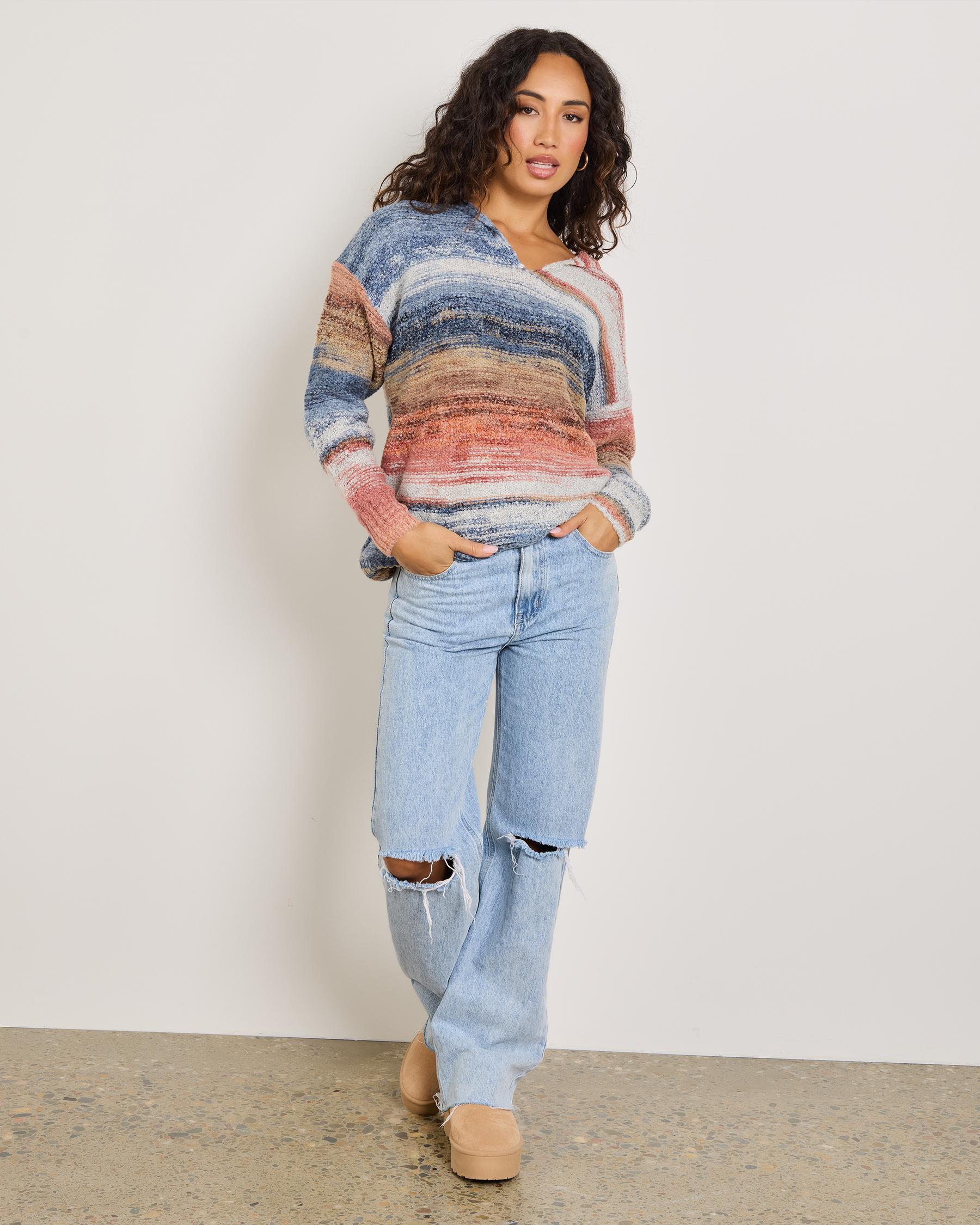 Bronte Hooded Knit Jumper