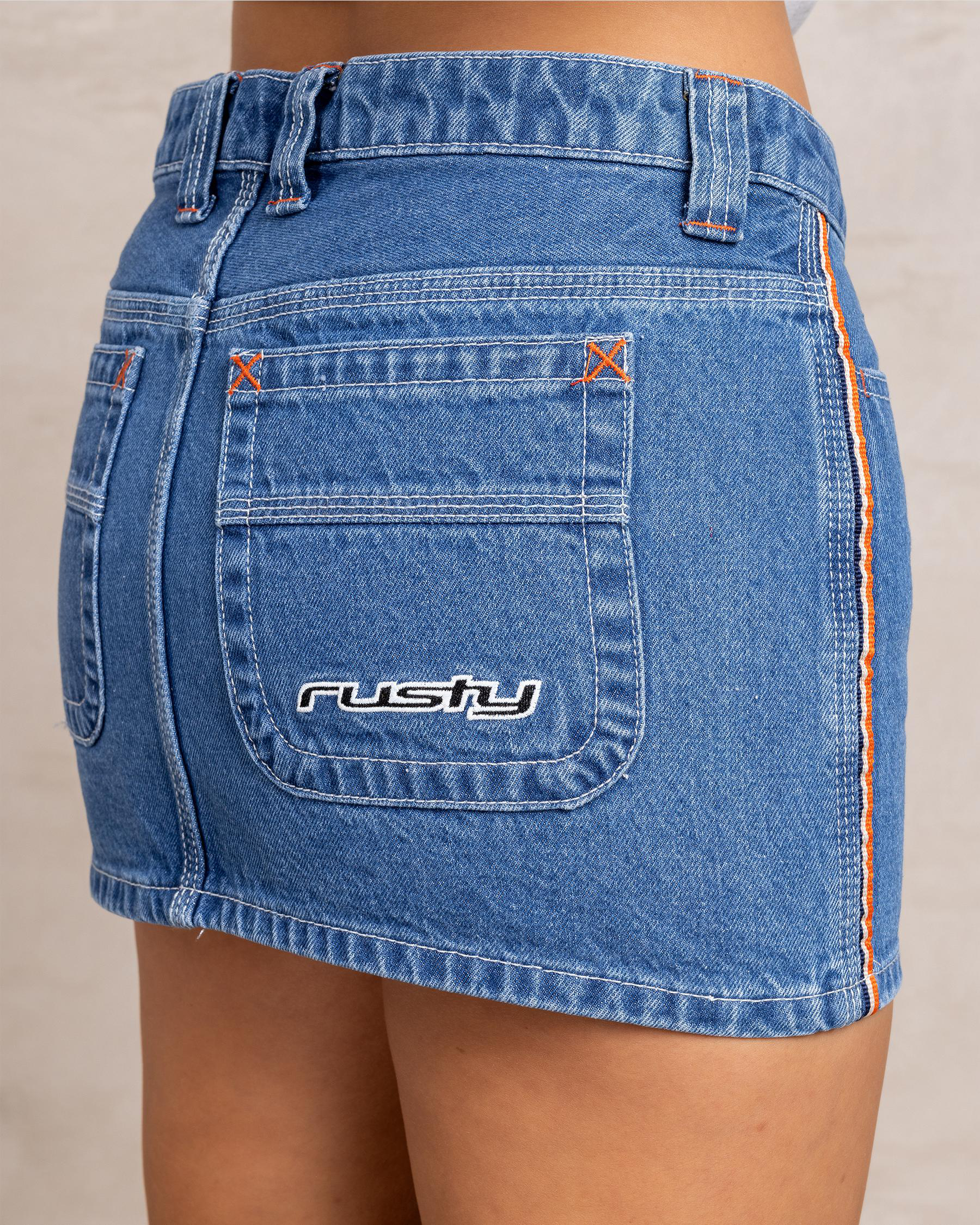 Flip Mommy Mini Denim Skirt