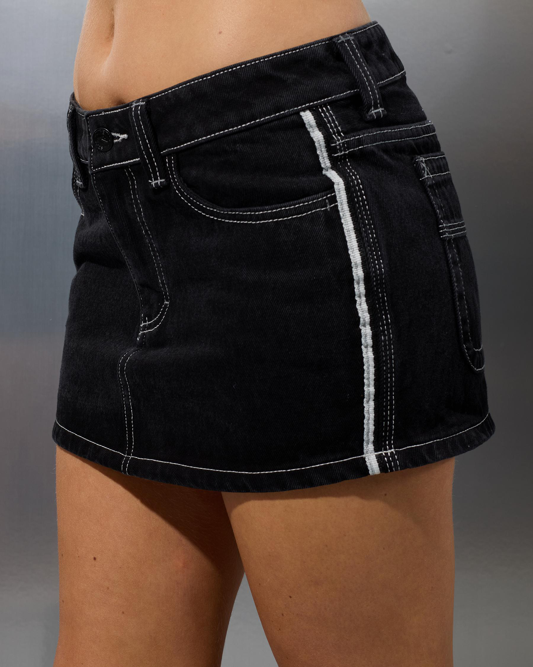 Flip Mommy Mini Denim Skirt
