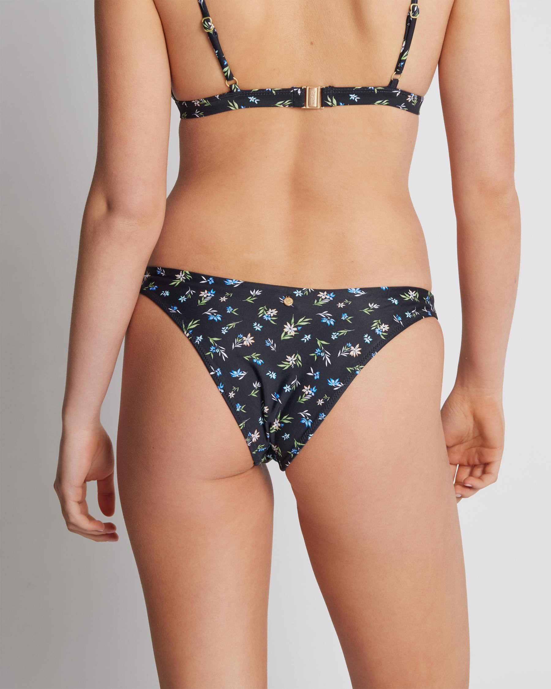 Fluer Floral High Cut Bikini Bottom